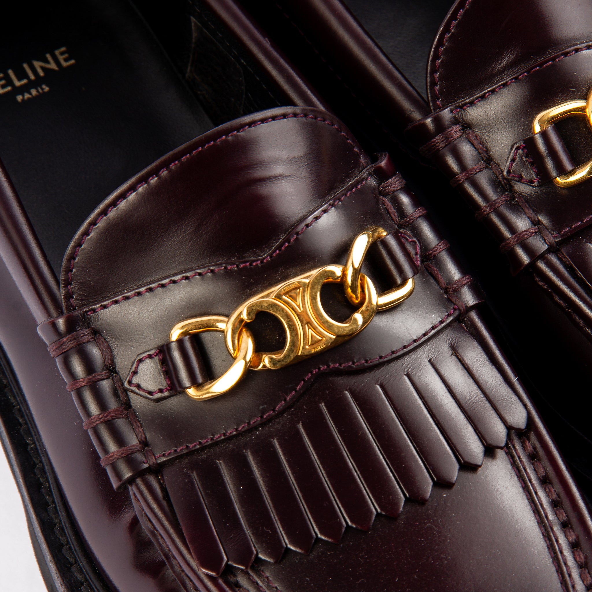 Celine Margaret Triomphe Loafers