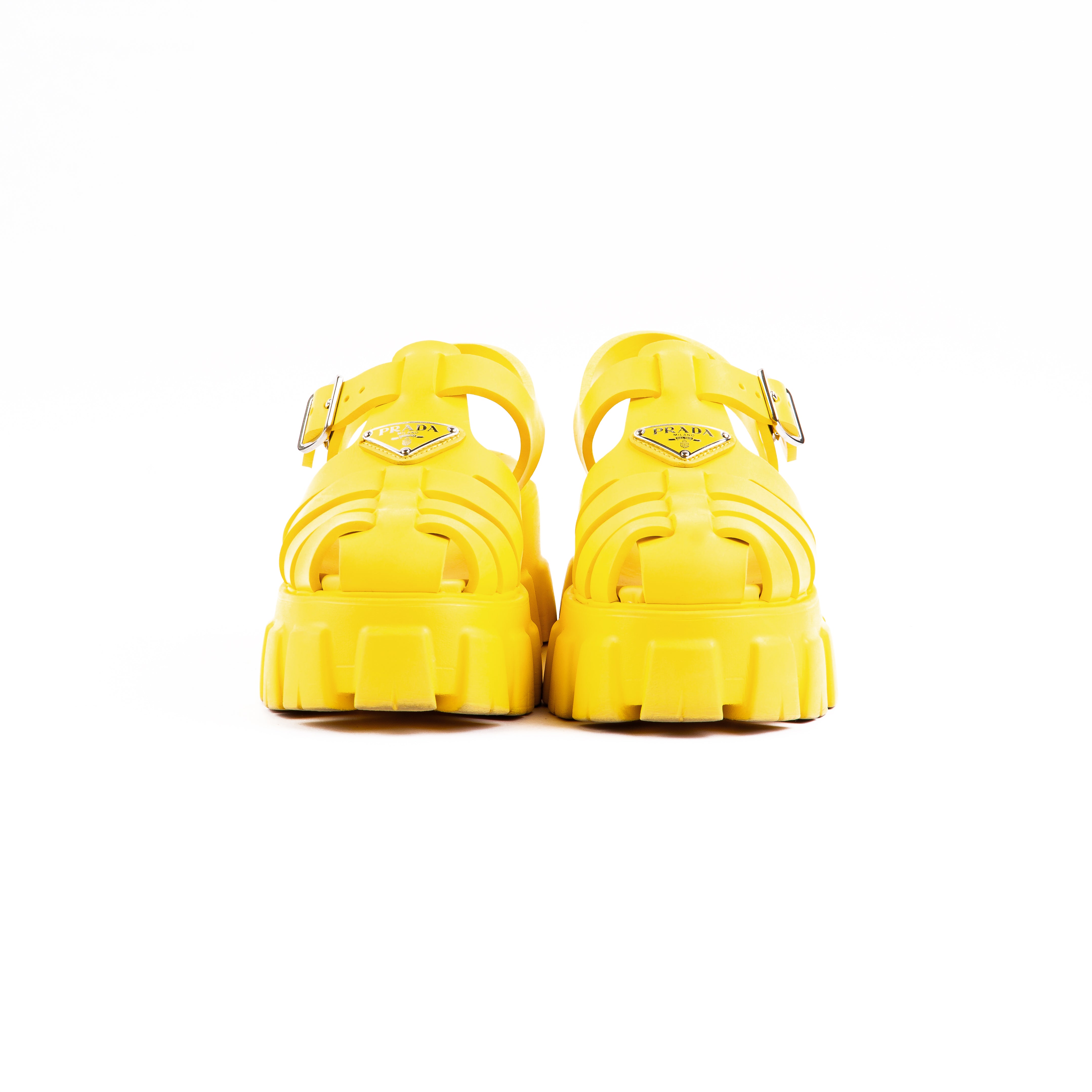 Prada Monolith Rubber Sandals