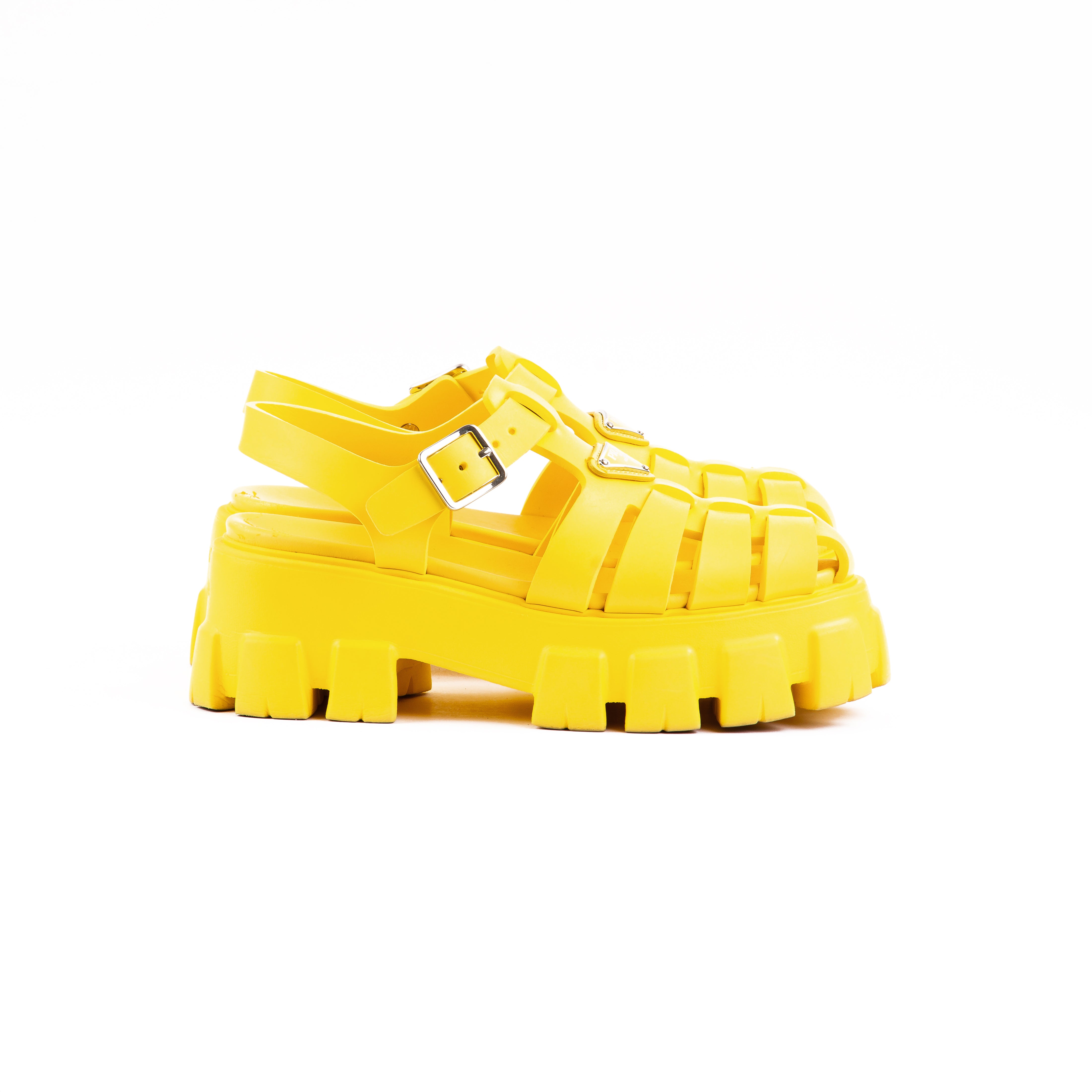 Prada Monolith Rubber Sandals