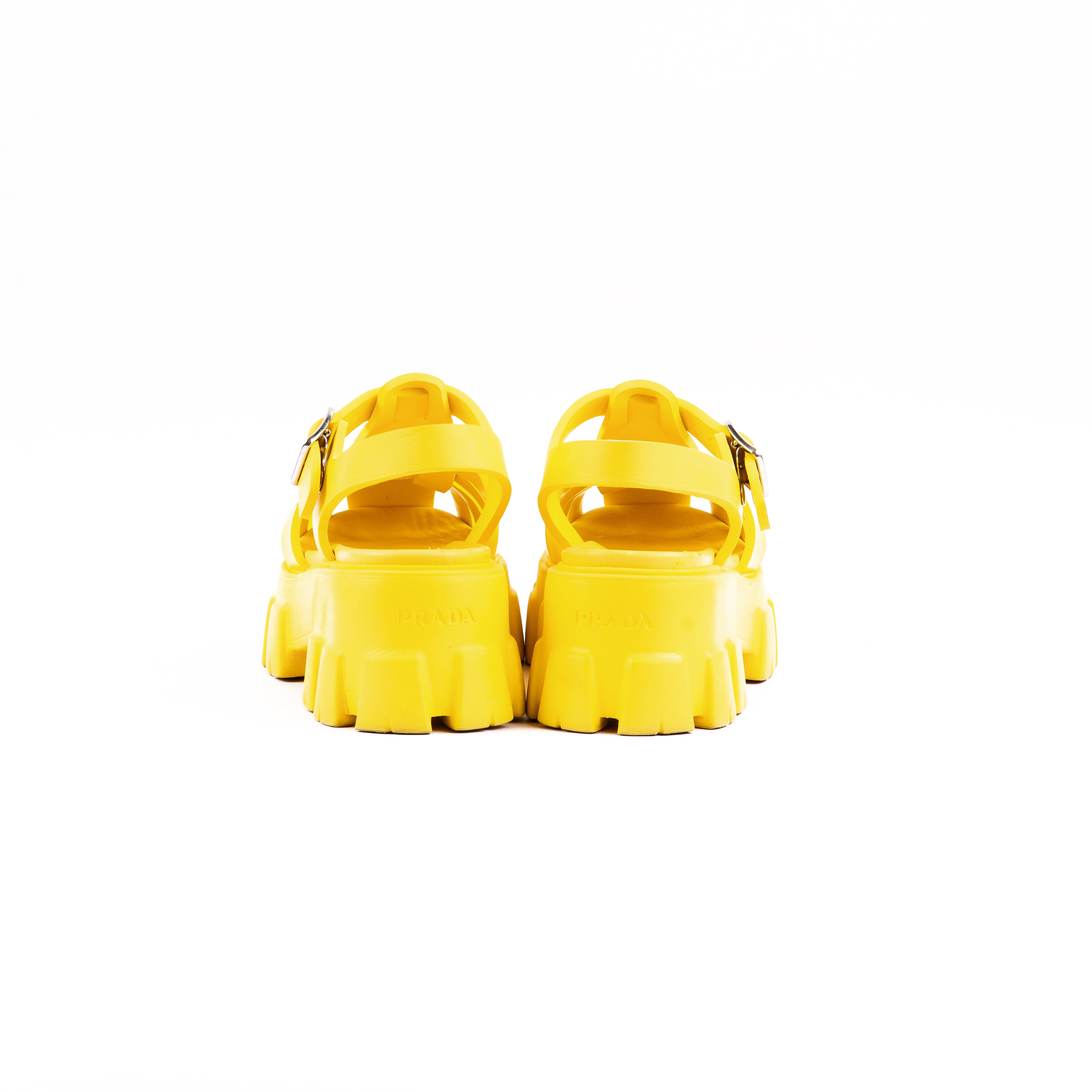 Prada Monolith Rubber Sandals