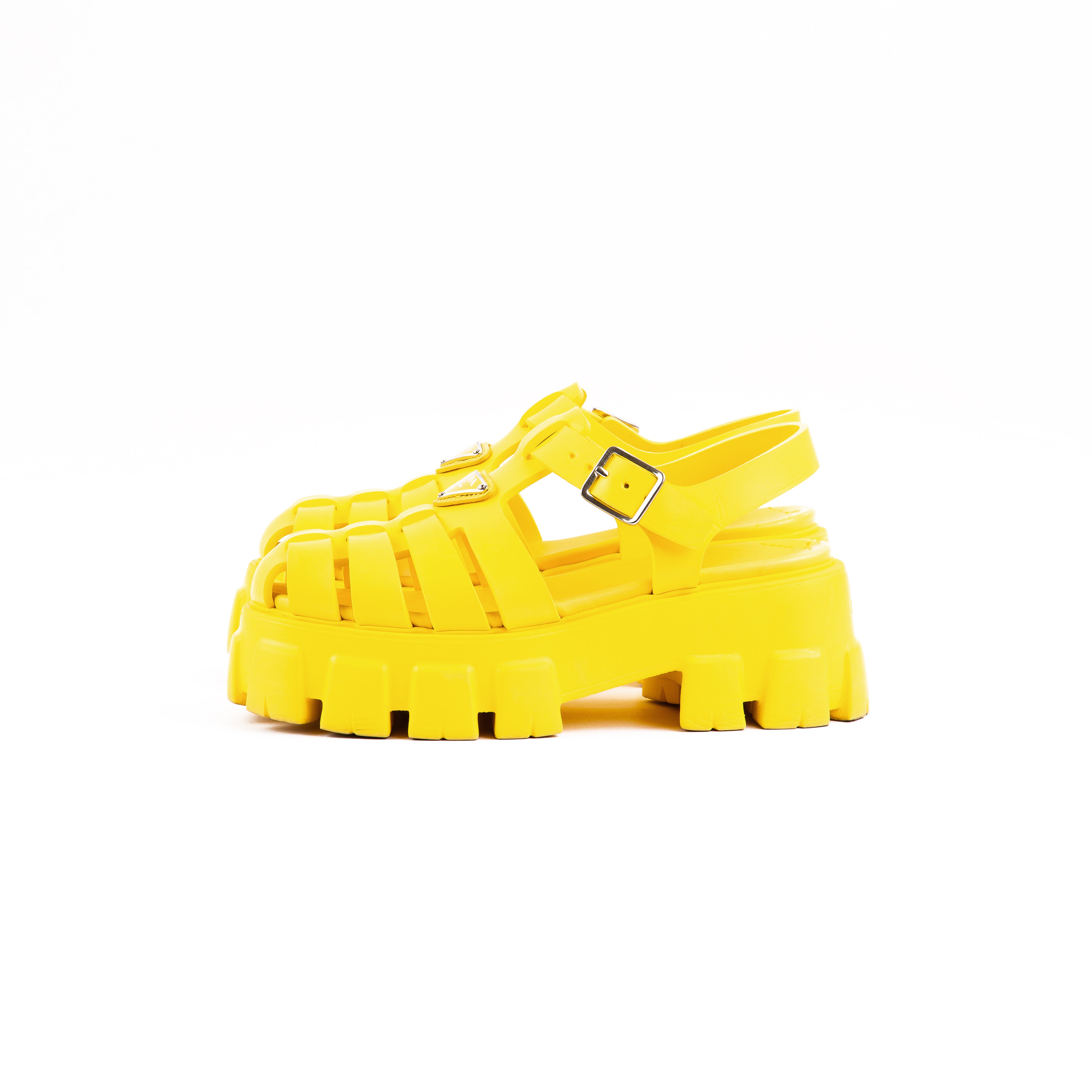 Prada Monolith Rubber Sandals