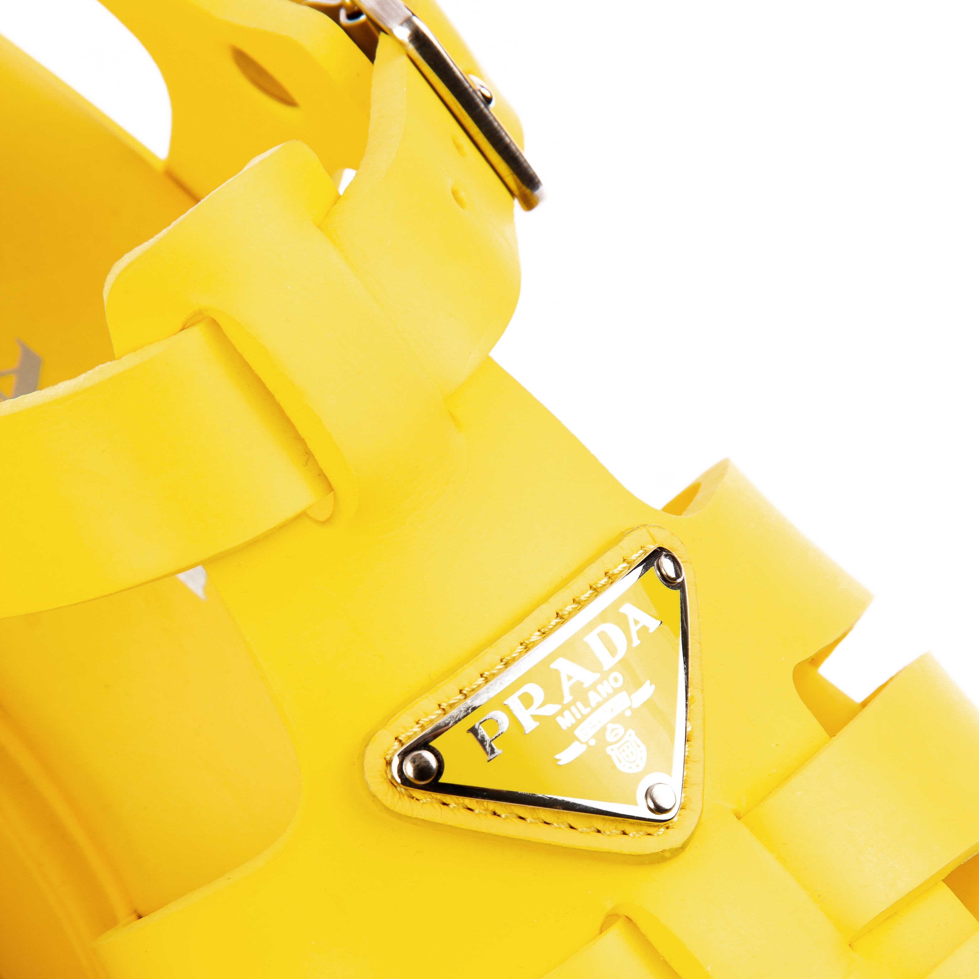 Prada Monolith Rubber Sandals