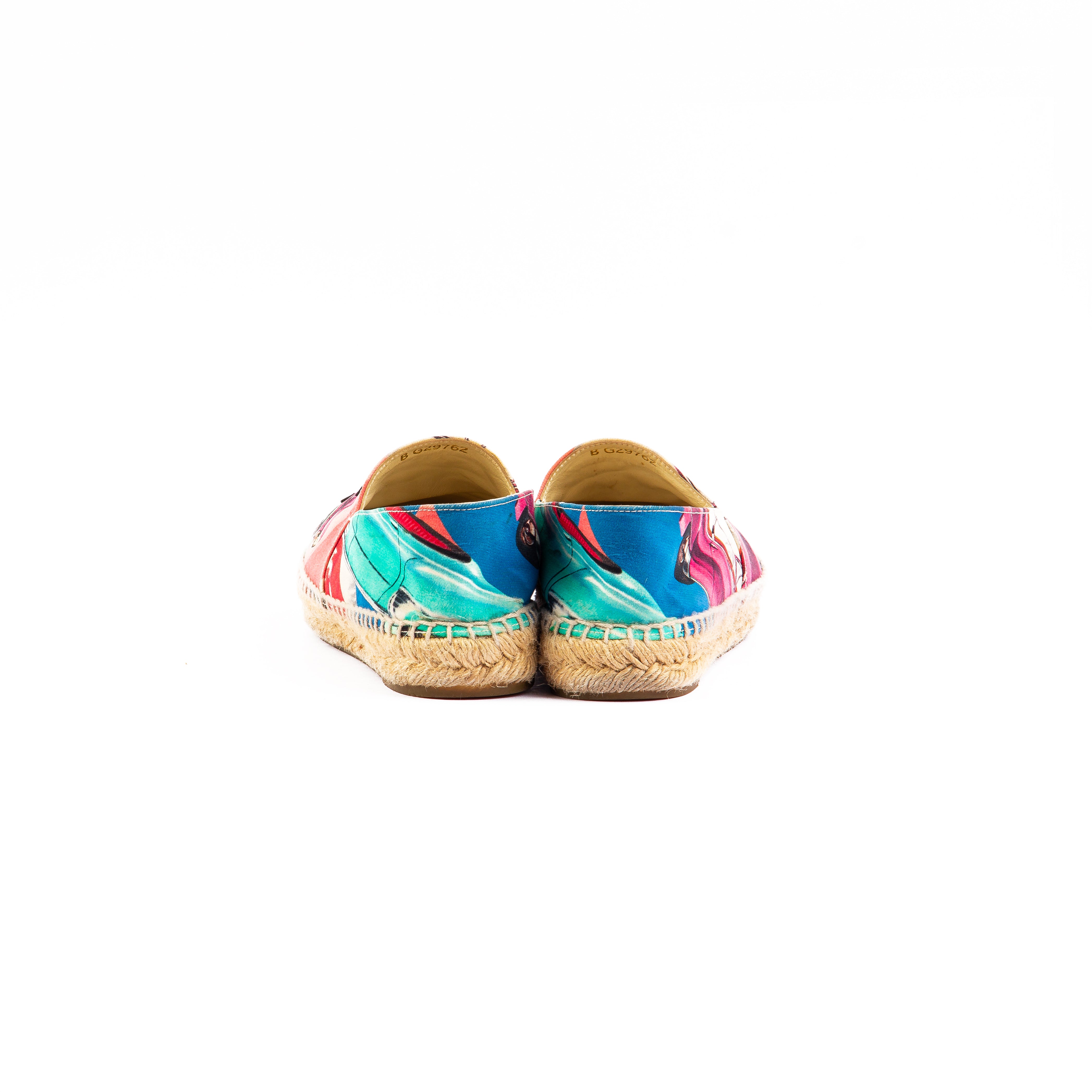 Chanel Cuba Multicolor Print Espadrilles