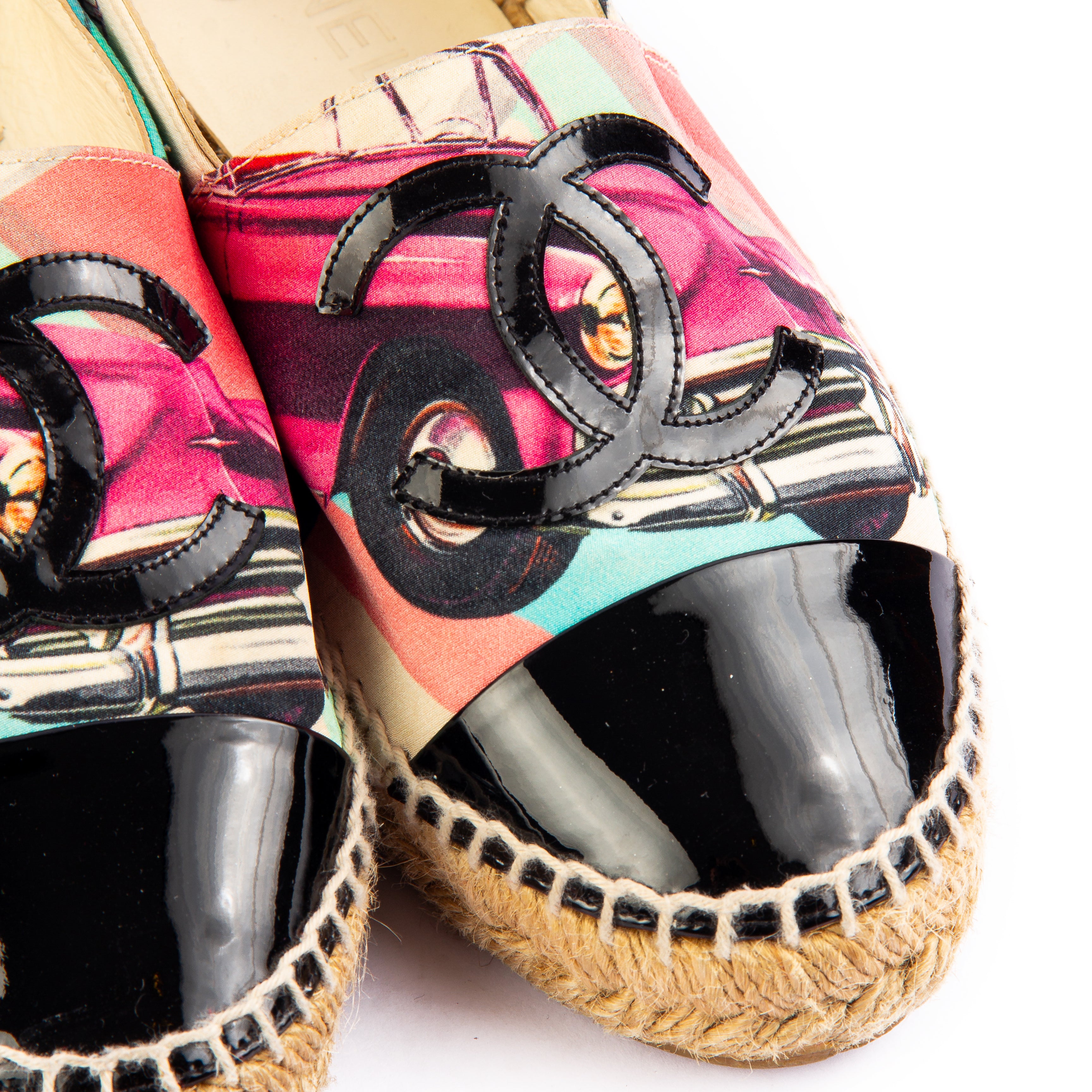 Chanel Cuba Multicolor Print Espadrilles