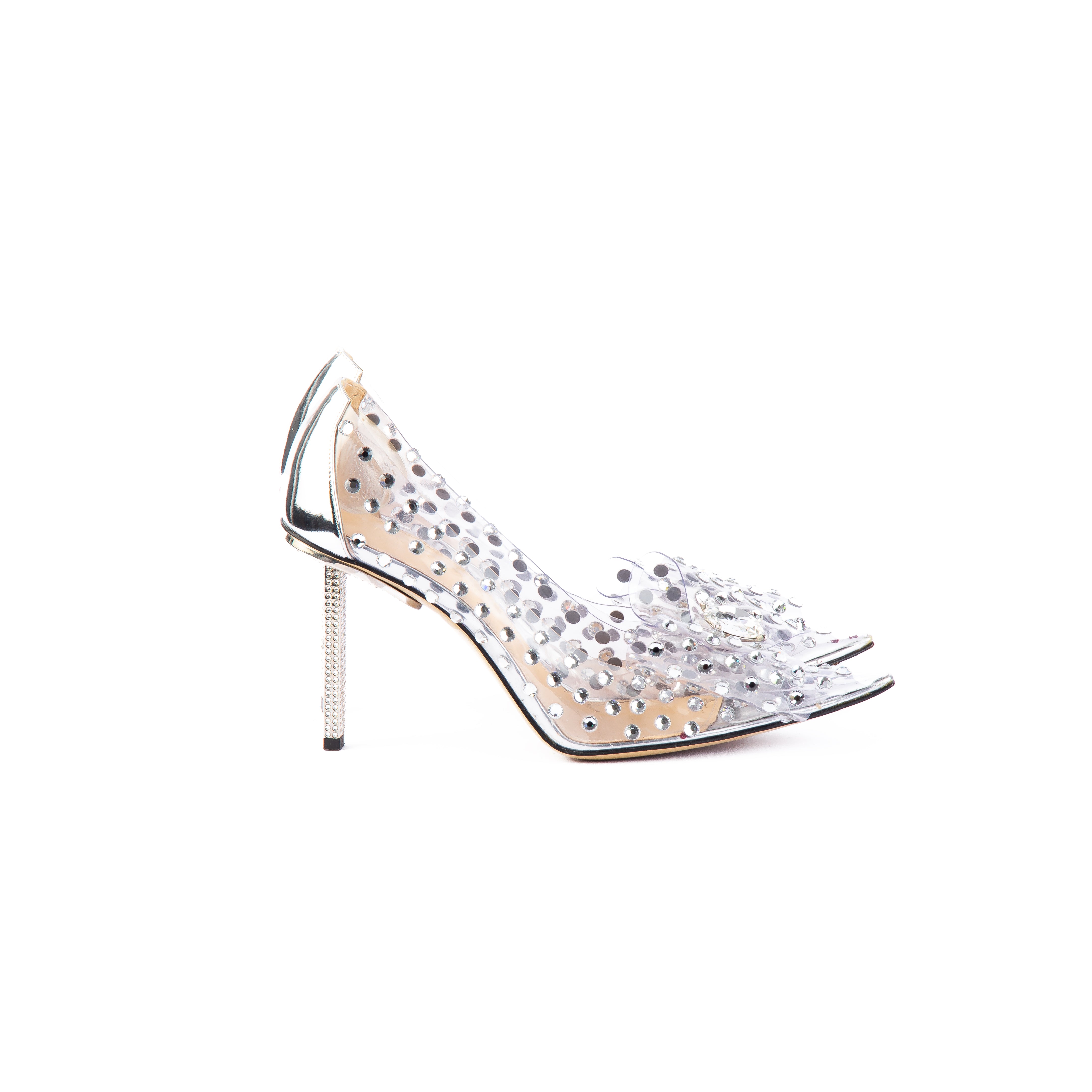 Mach & Mach Crystal Embellished Pumps