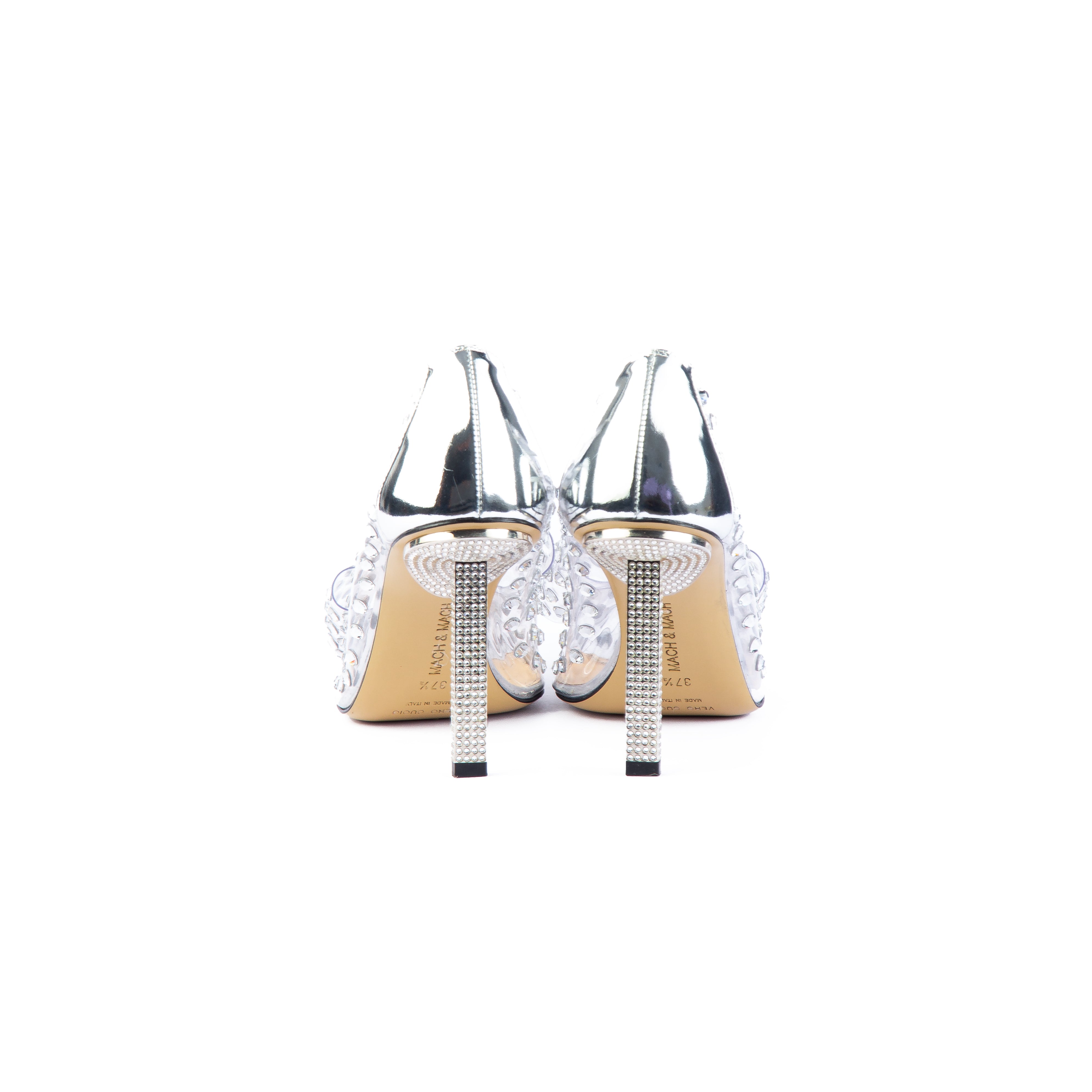 Mach & Mach Crystal Embellished Pumps