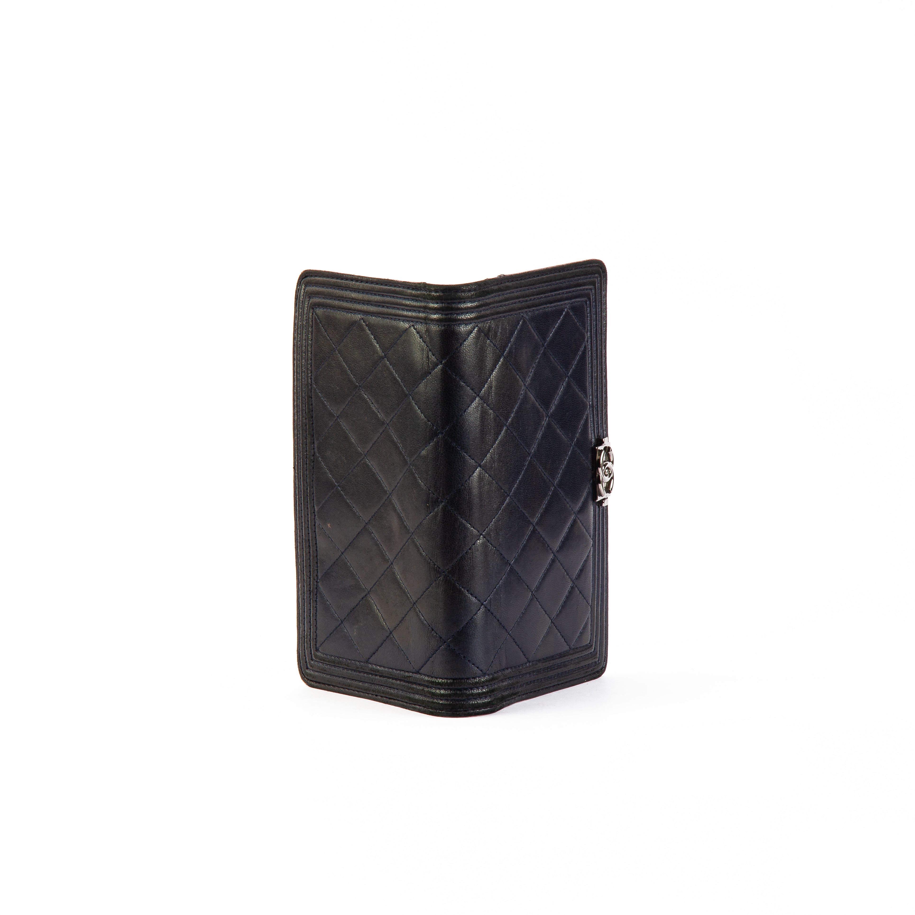 Chanel Quilted Lambskin Boy Wallet