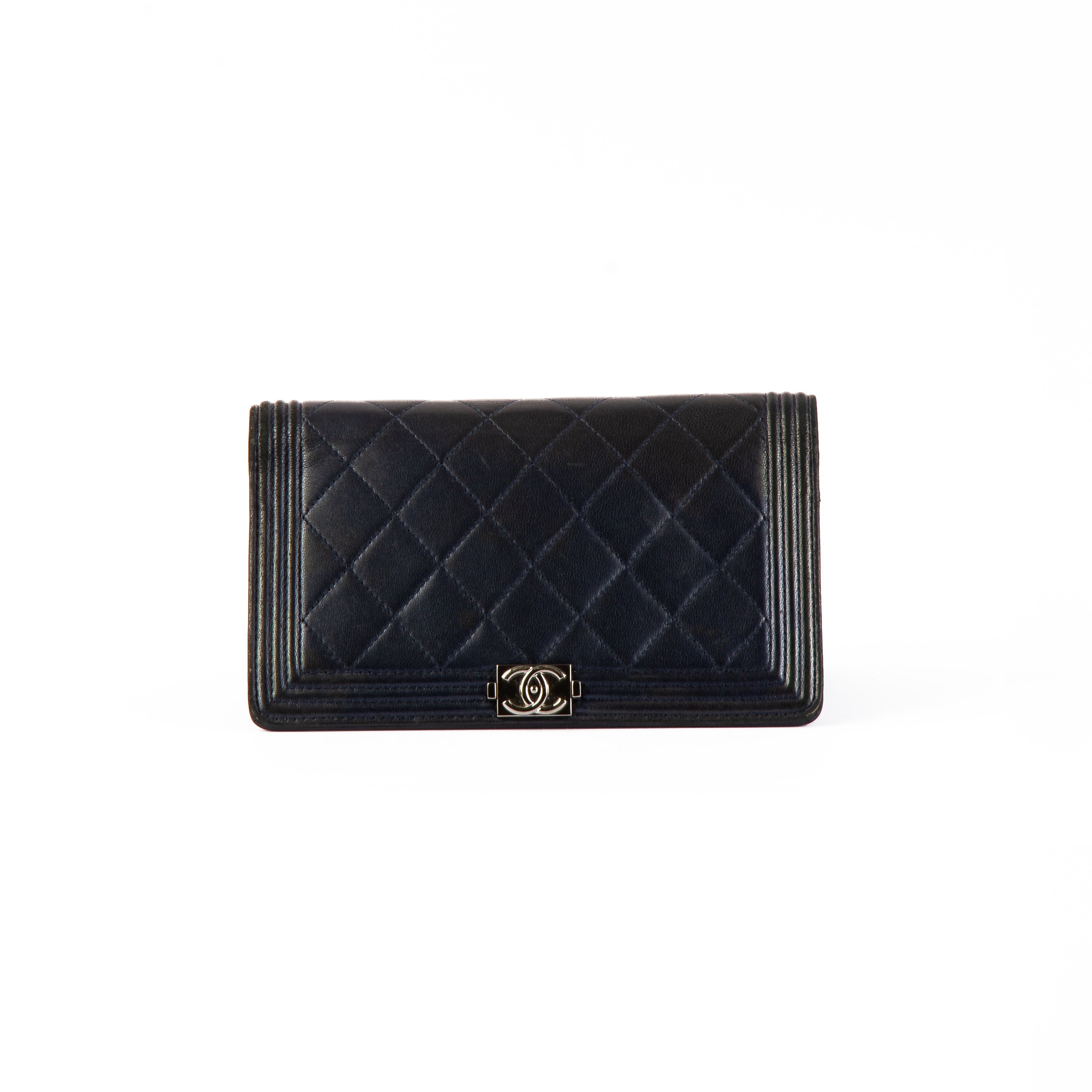 Chanel Quilted Lambskin Boy Wallet