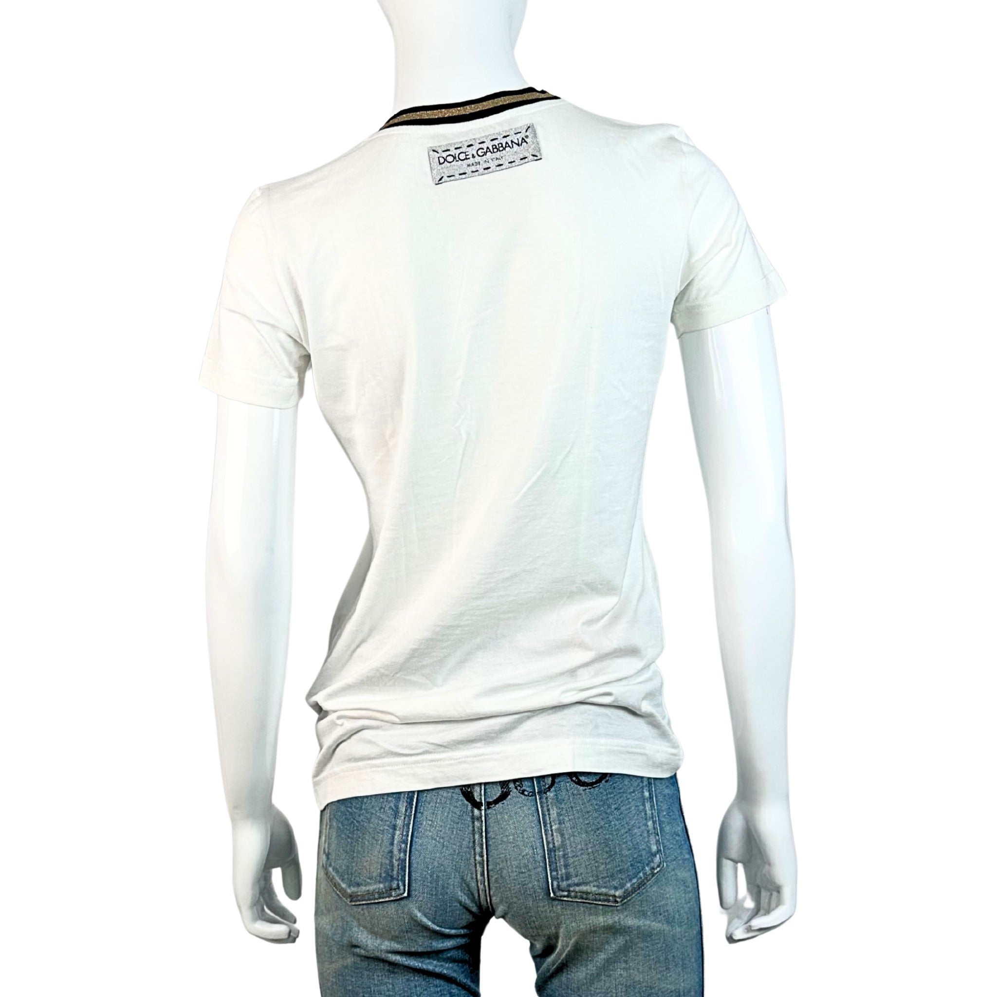 Dolce & Gabbana DG Logo Heart Print T-Shirt