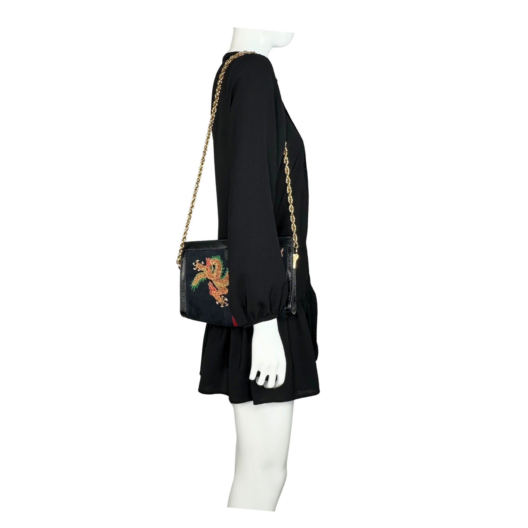 Gucci Ophidia Dragon Ball Chain Shoulder Bag