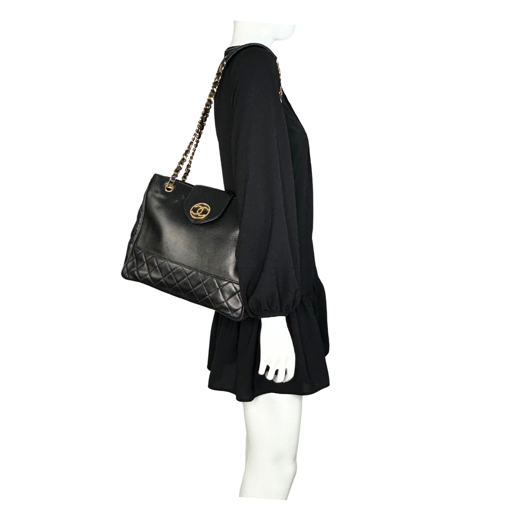 Chanel Quilted Supermodel Lambskin Chain Shoulder Bag