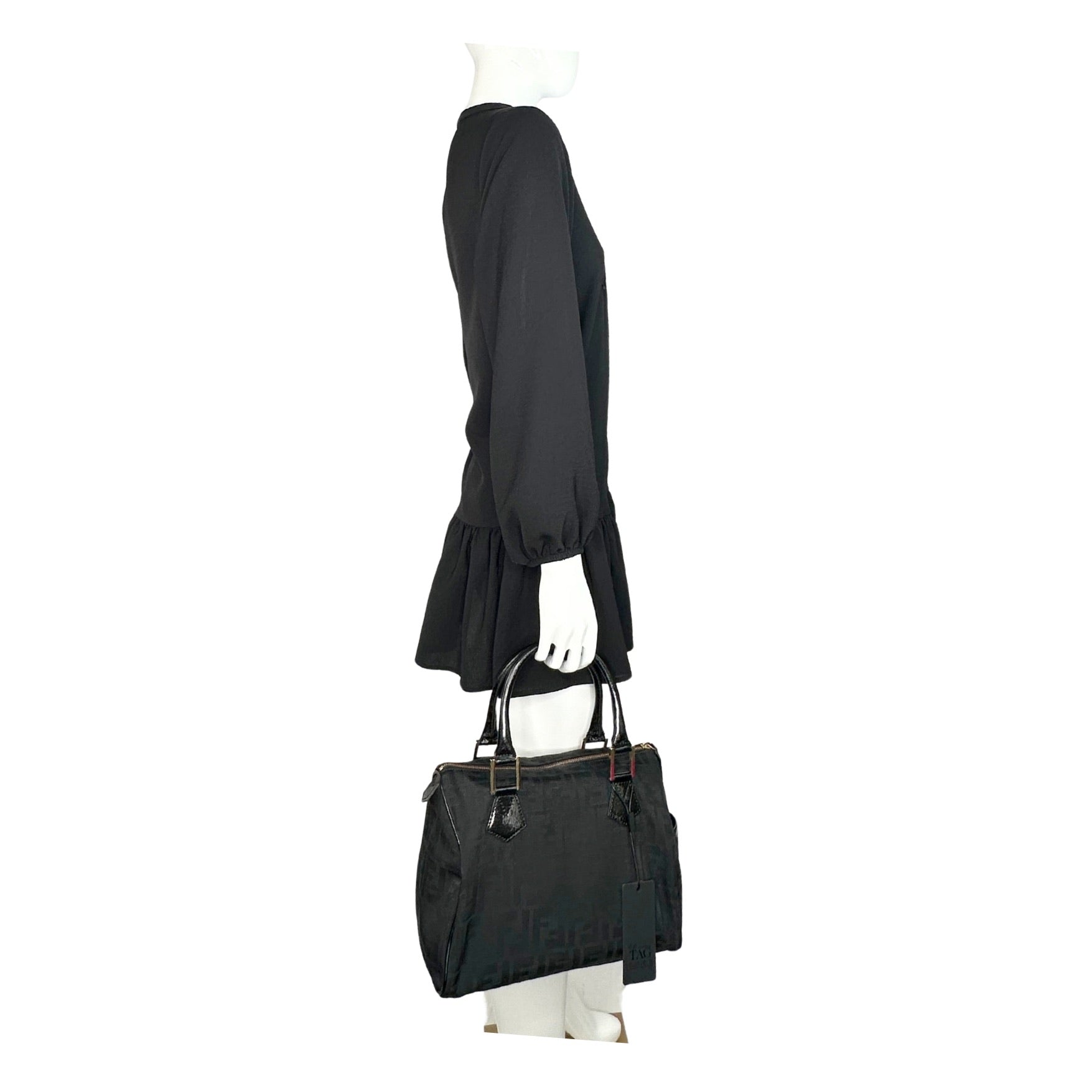 Fendi Zucca Boston Bag