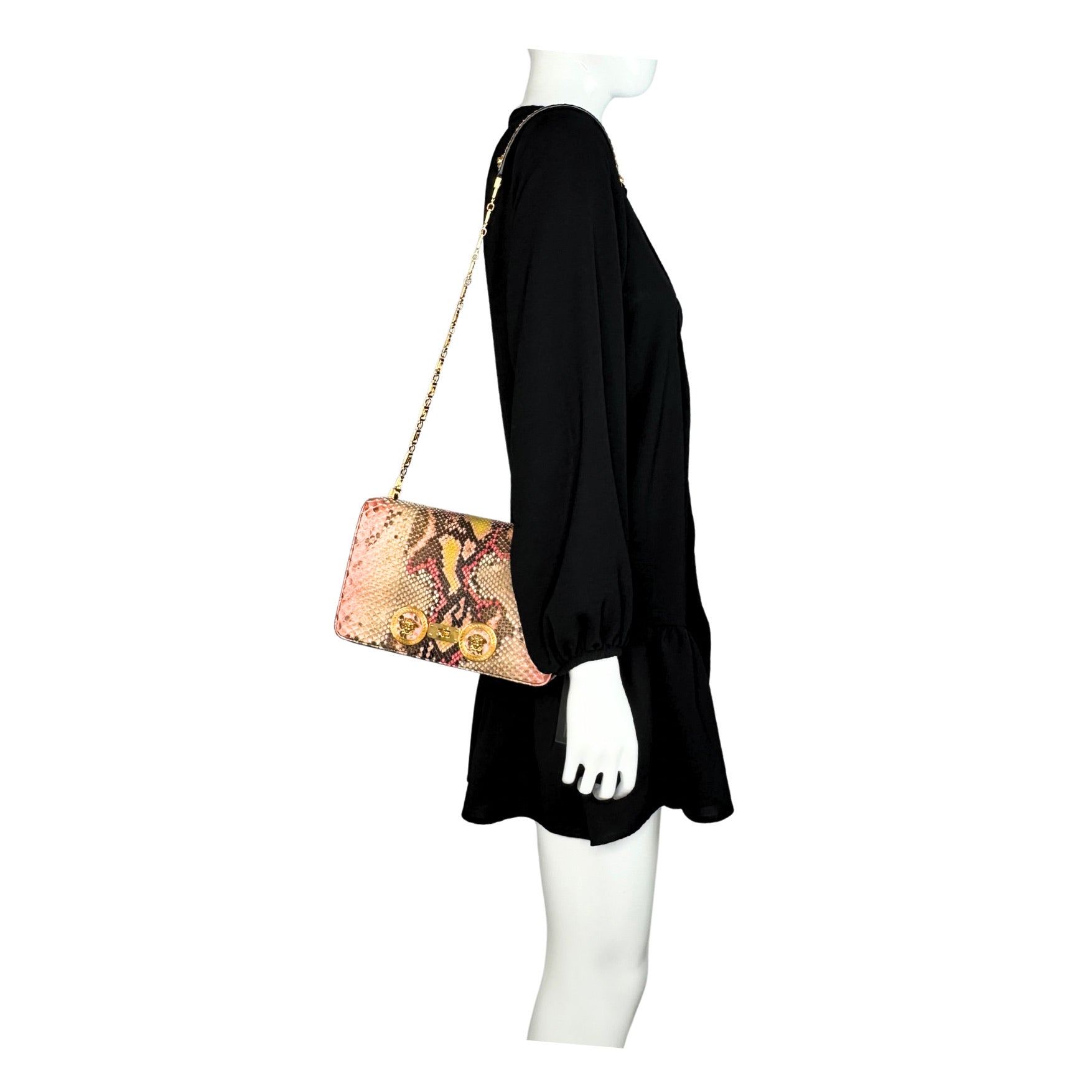 Versace Medusa Python Crossbody Bag
