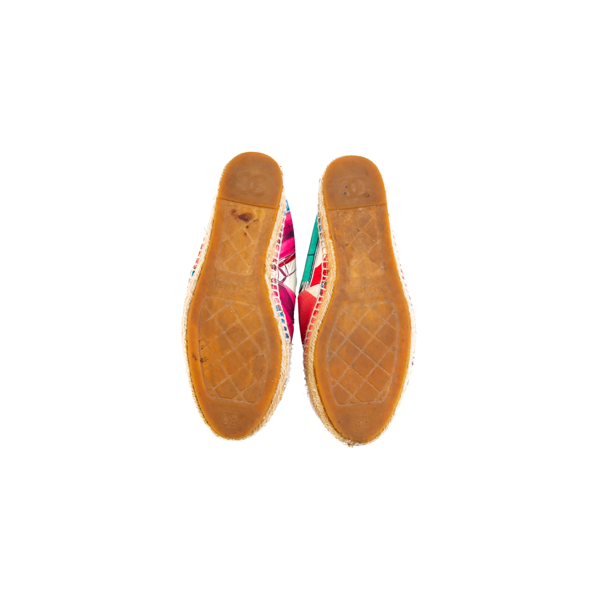 Chanel Cuba Multicolor Print Espadrilles