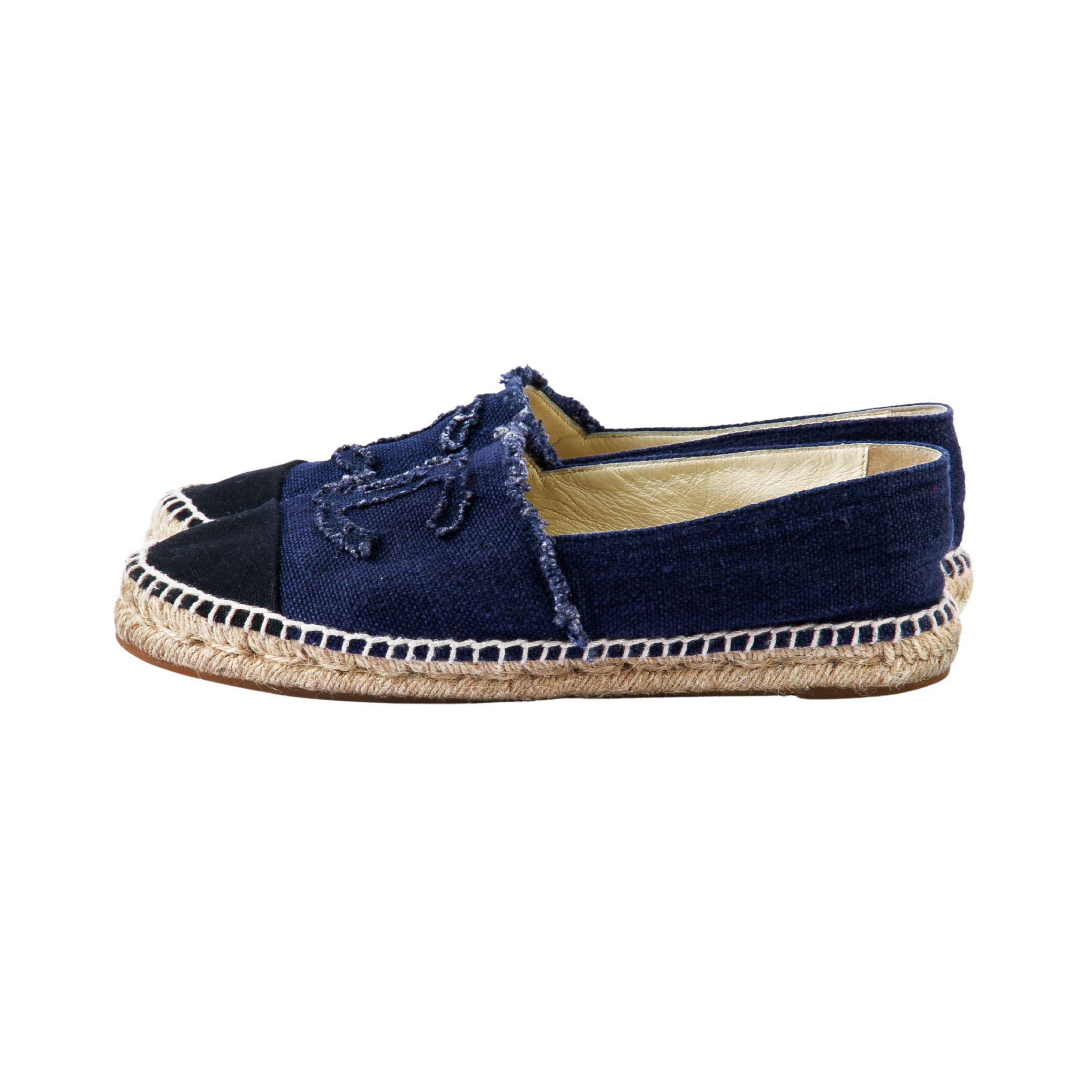 Chanel Denim Flat Espadrilles