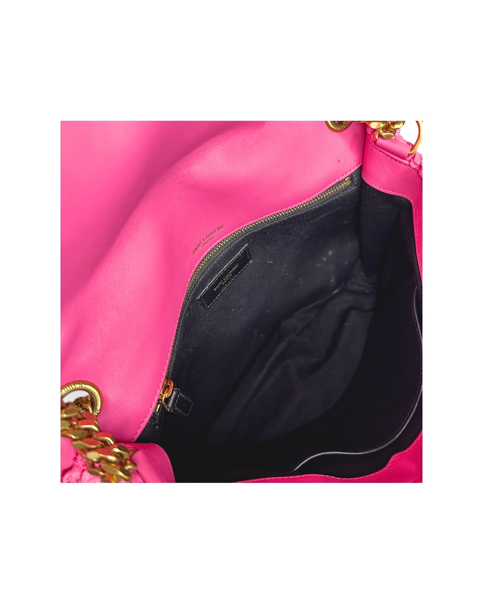 Saint Laurent Niki Raffia Medium Shoulder Bag