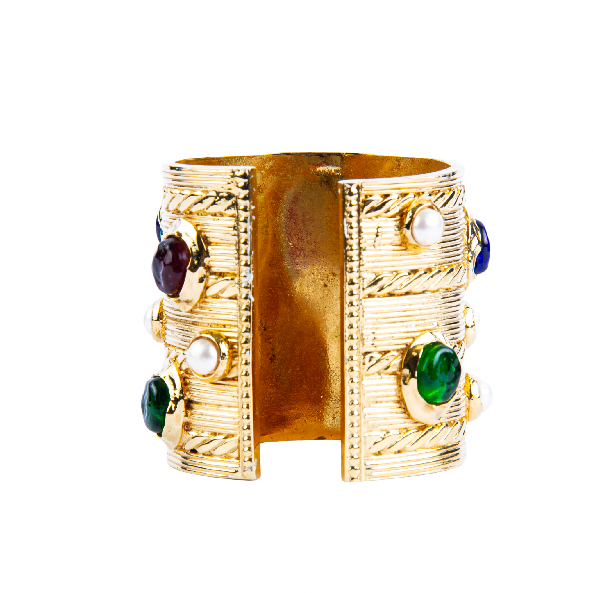 Chanel Vintage Gripoix Cuff Bracelet
