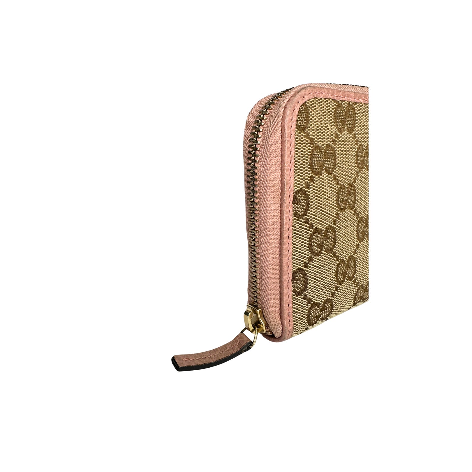 Gucci Monogram Dollar GG Zip Around Wallet