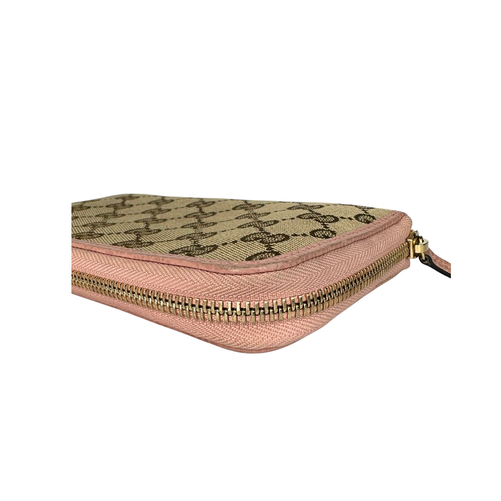 Gucci Monogram Dollar GG Zip Around Wallet