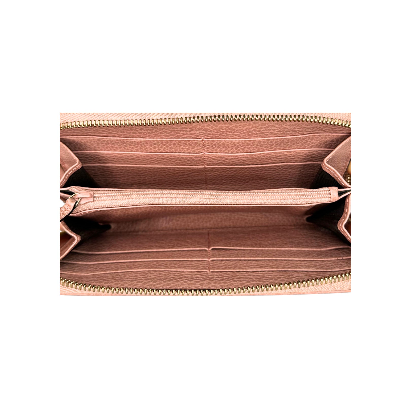 Gucci Monogram Dollar GG Zip Around Wallet