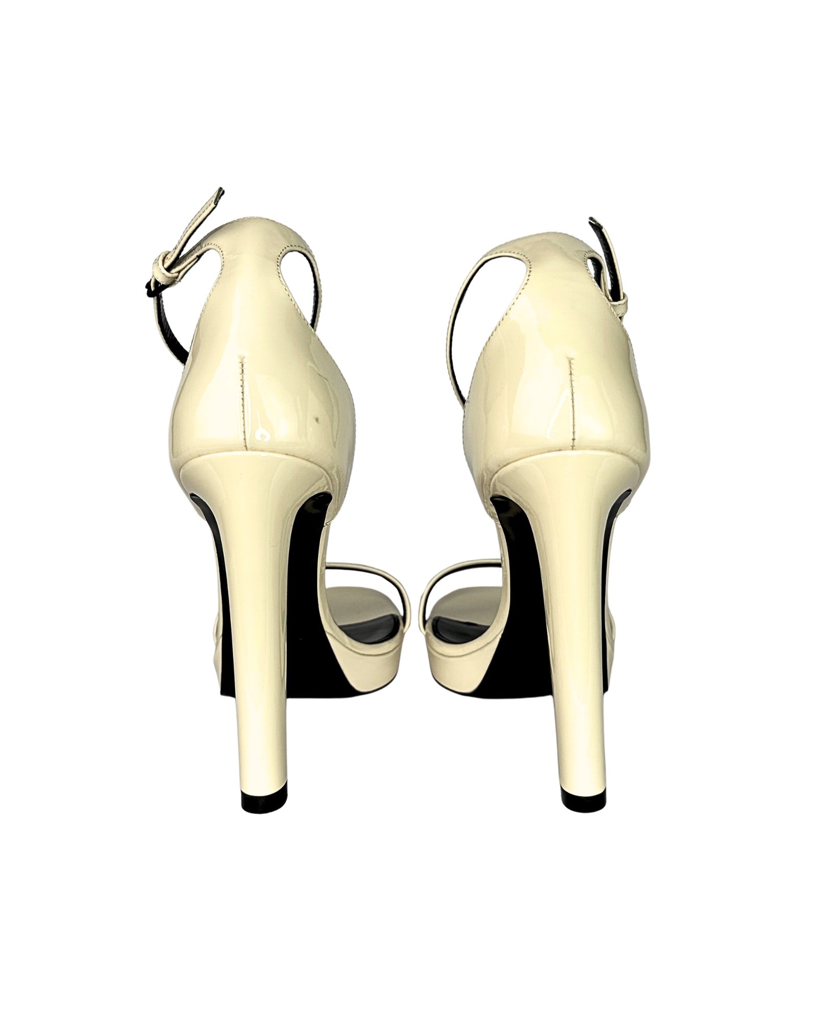 Saint Laurent Hall Platform Ankle Strap Sandals