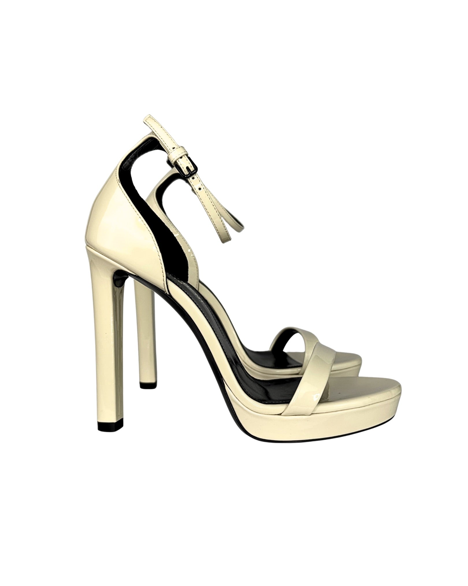 Saint Laurent Hall Platform Ankle Strap Sandals