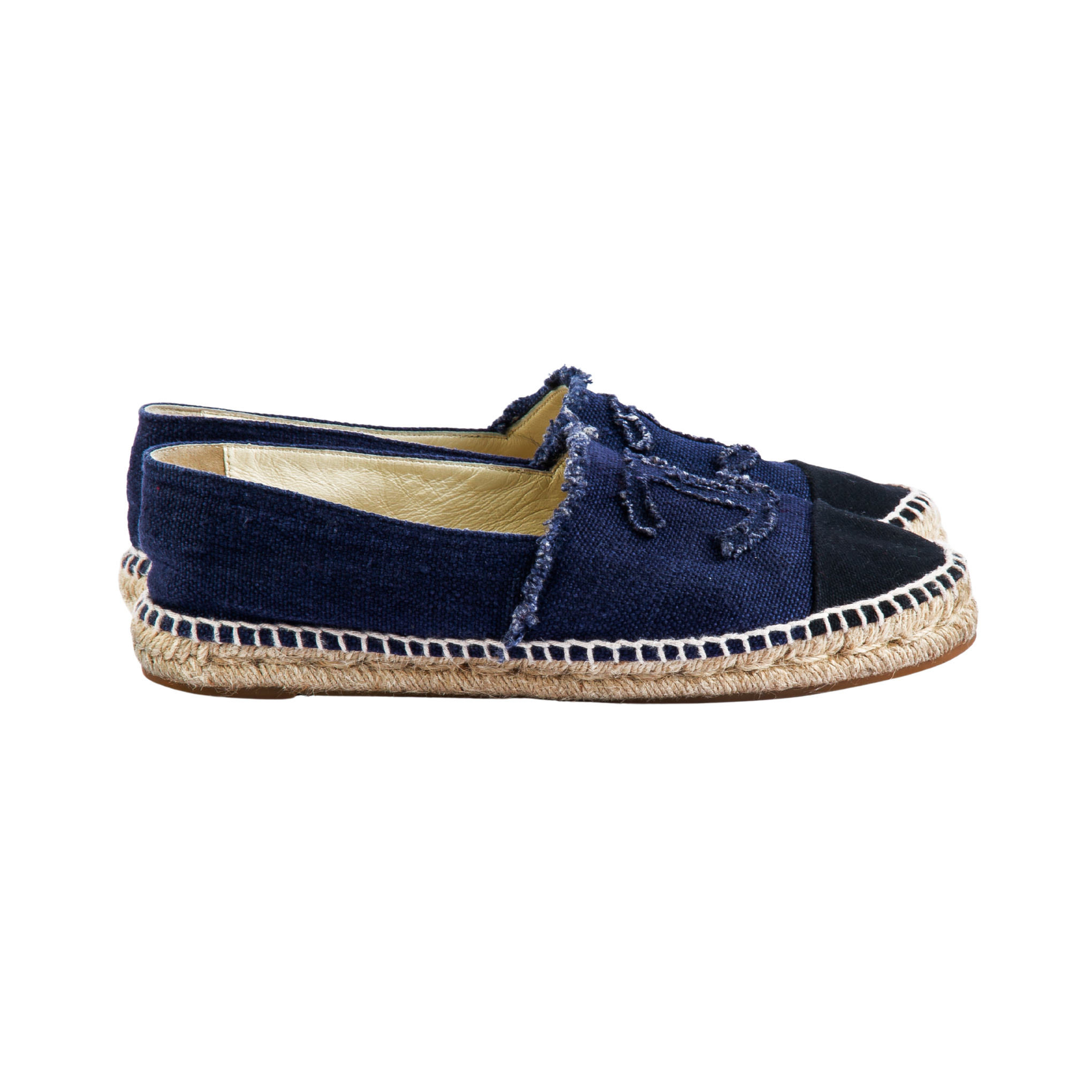 Chanel Denim Flat Espadrilles