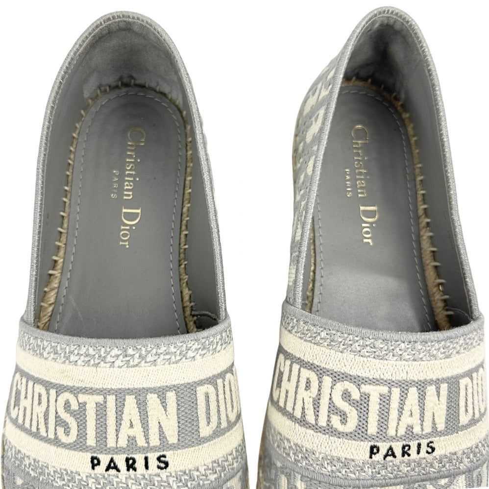 Christian Dior Oblique Embroidered Granville Espadrilles