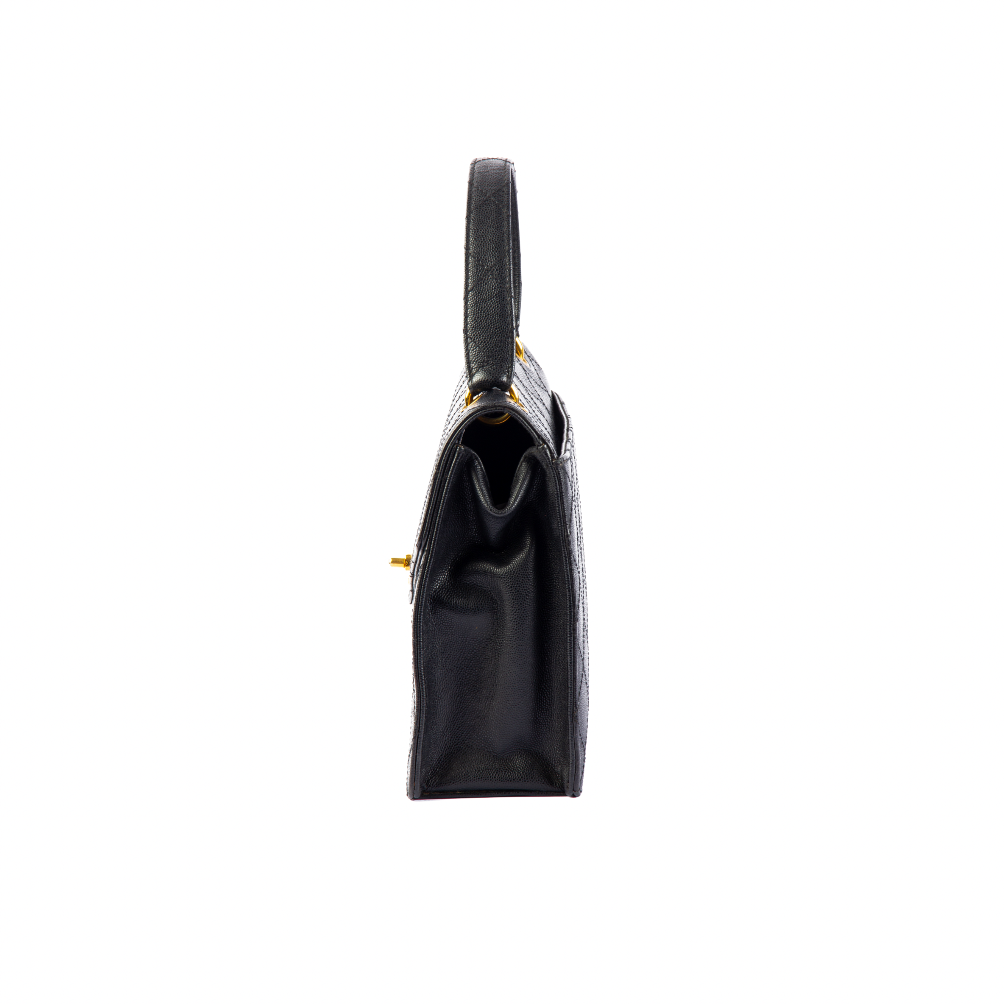 Chanel Vintage Caviar Top Handle Bag