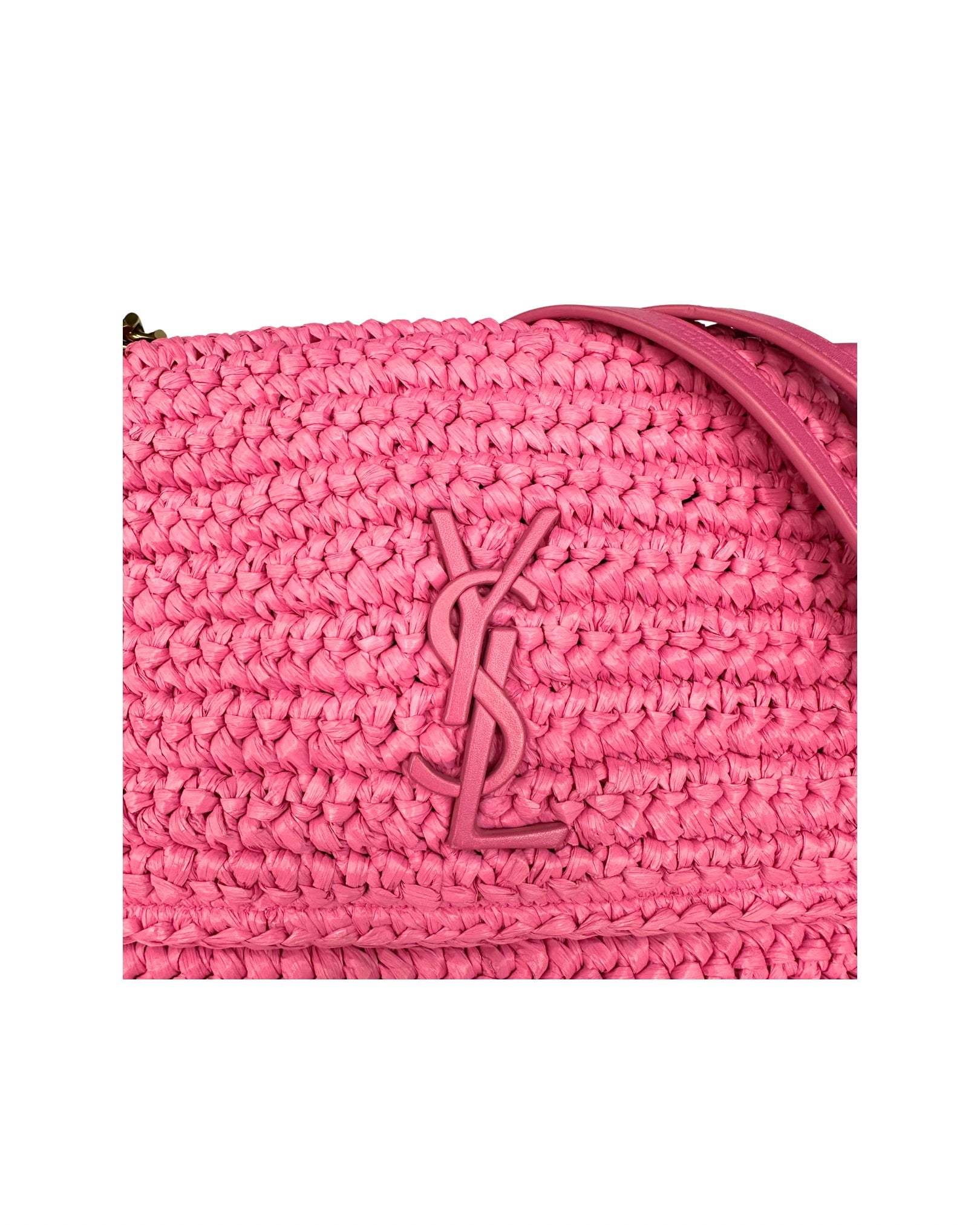 Saint Laurent Niki Raffia Medium Shoulder Bag