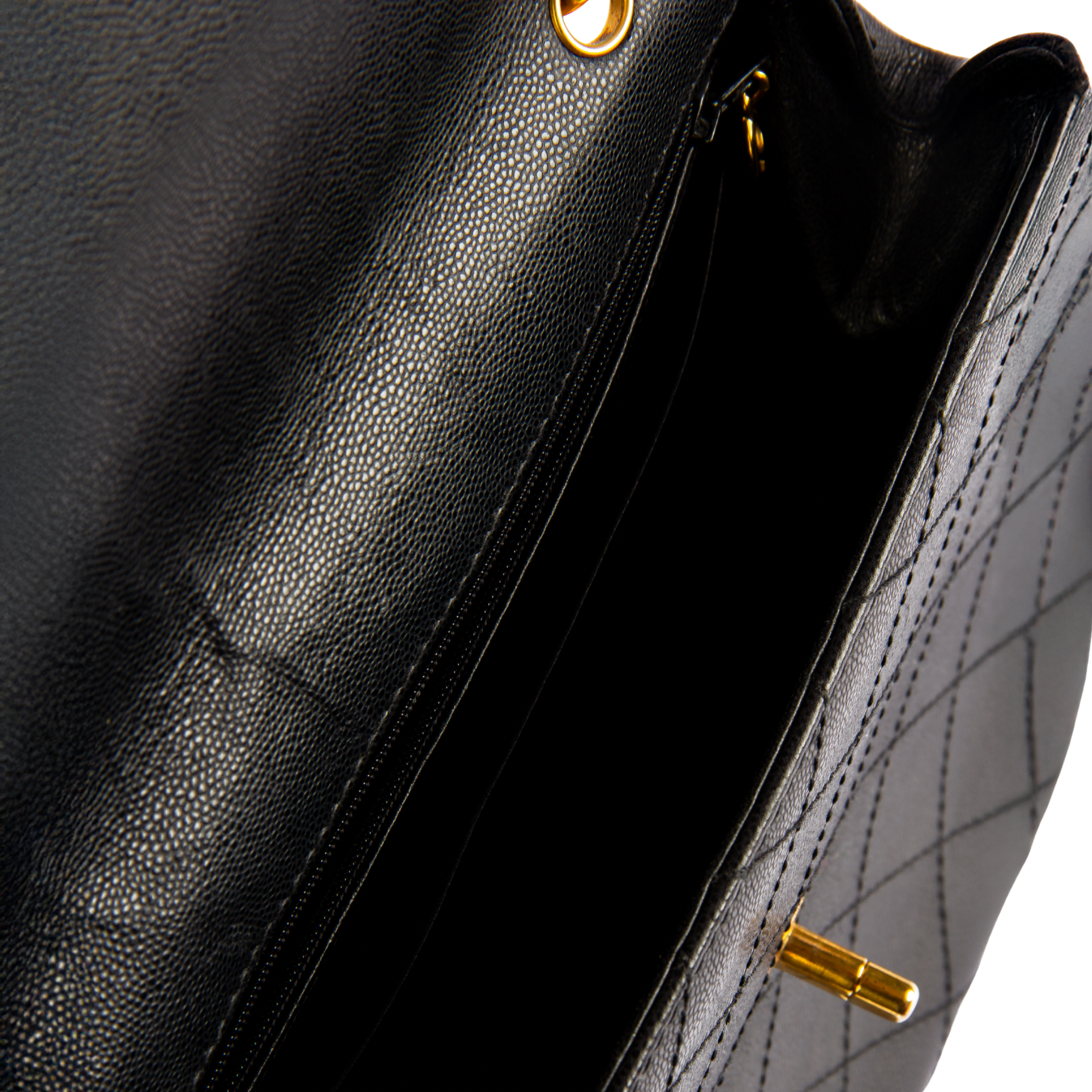 Chanel Vintage Caviar Top Handle Bag