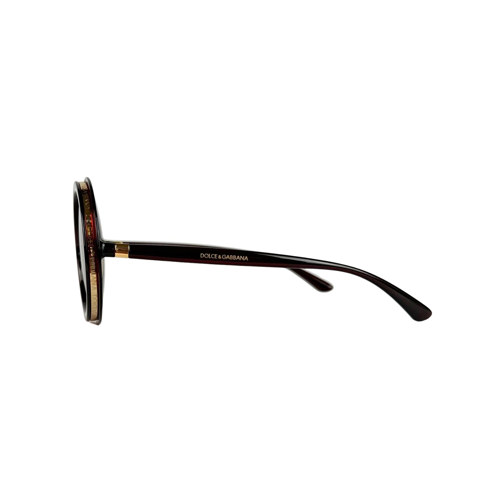 Dolce & Gabbana Double Line Round Sunglasses
