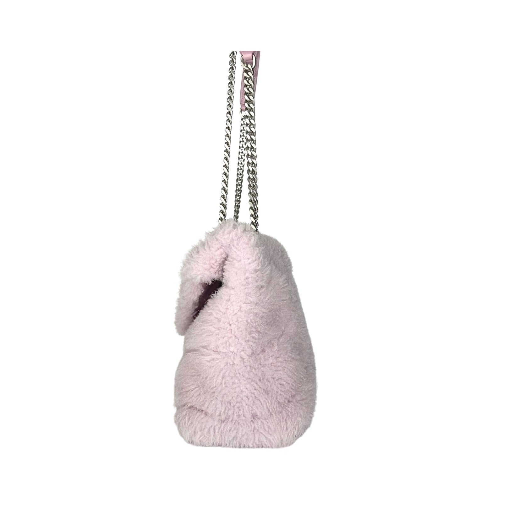 Saint Laurent Loulou Puffer Small Shearling Shoulder Bag
