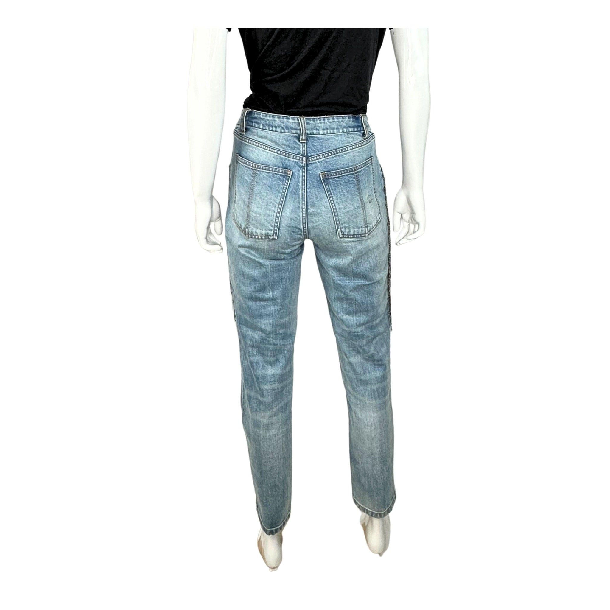 Hellessy Fringe Straight Jeans