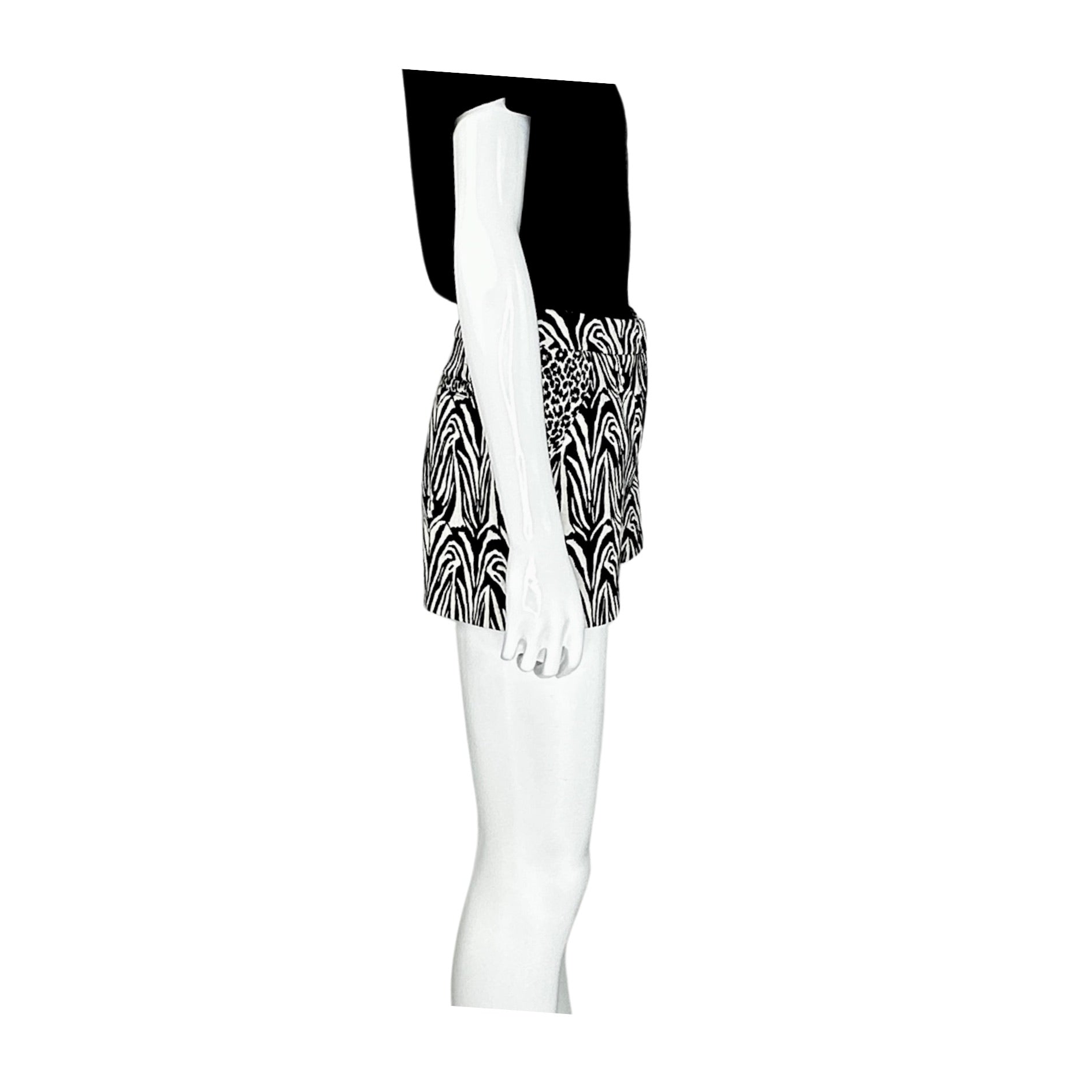 Nicholas Zebra Pattern Shorts