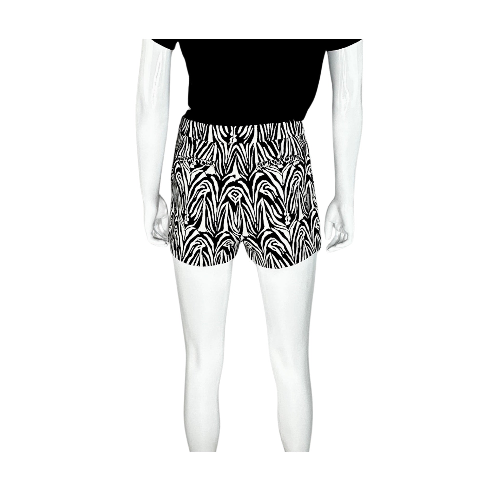 Nicholas Zebra Pattern Shorts