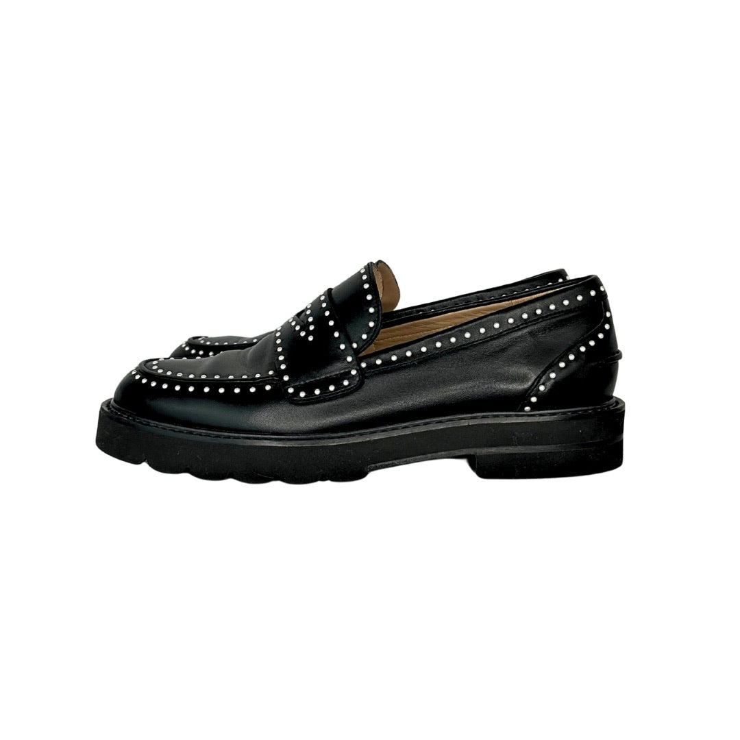 Stuart Weitzman Parker Mini Pearl Studded Loafers