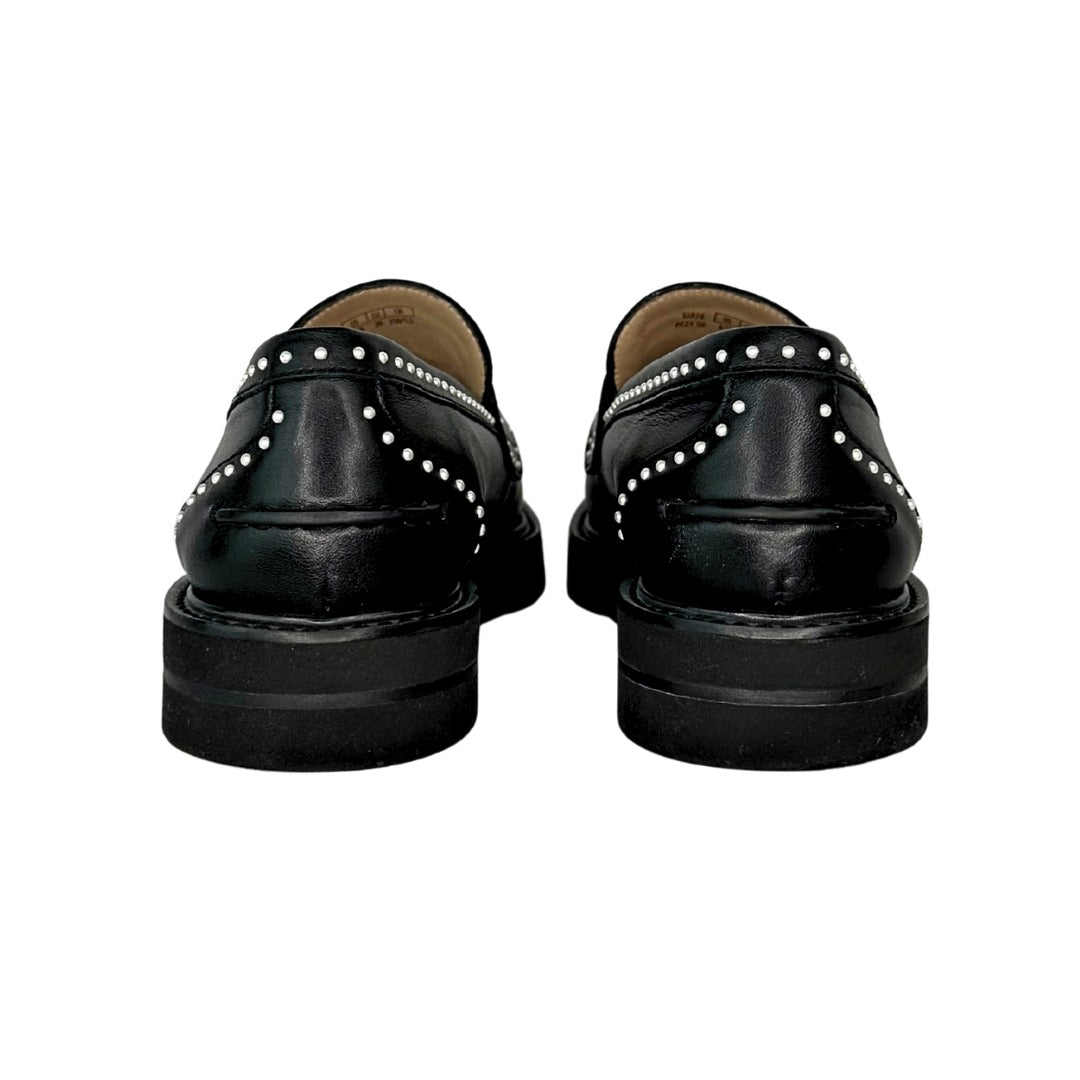 Stuart Weitzman Parker Mini Pearl Studded Loafers