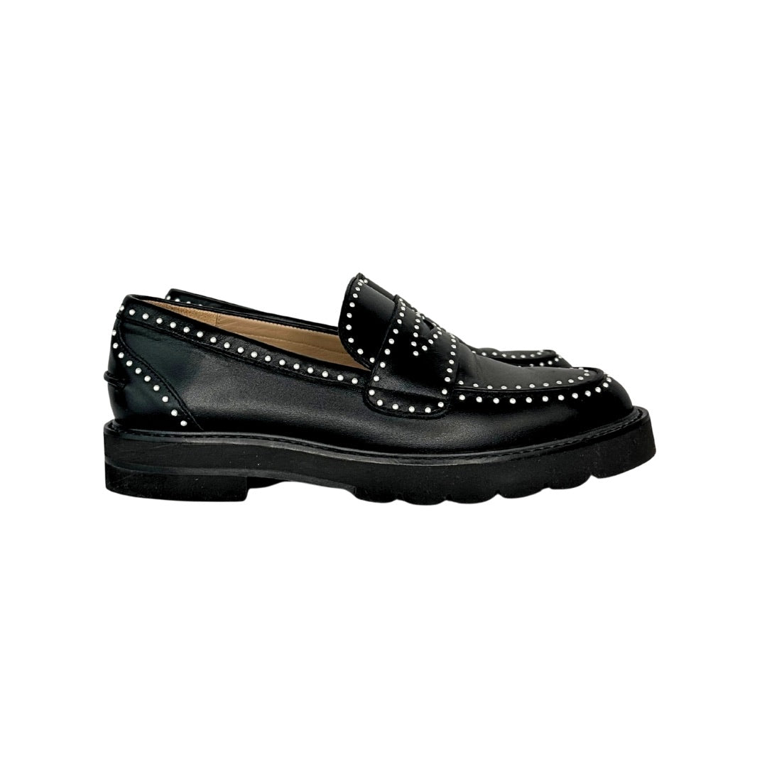 Stuart Weitzman Parker Mini Pearl Studded Loafers