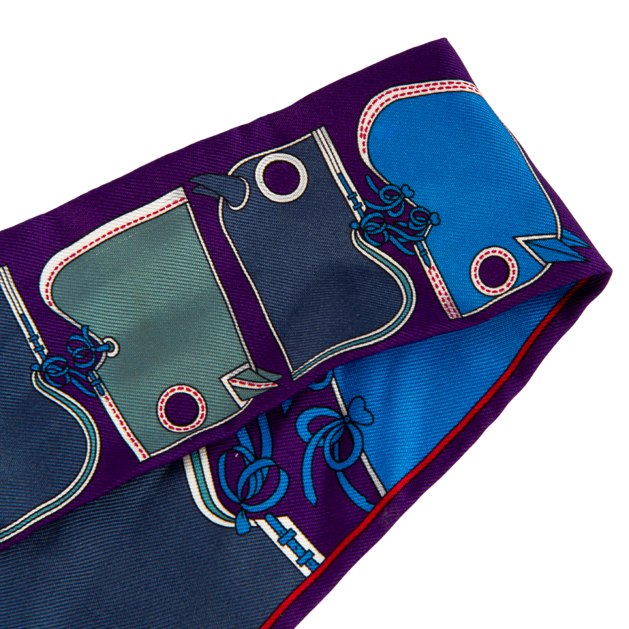 Hermès Camails Silk Twilly Scarf