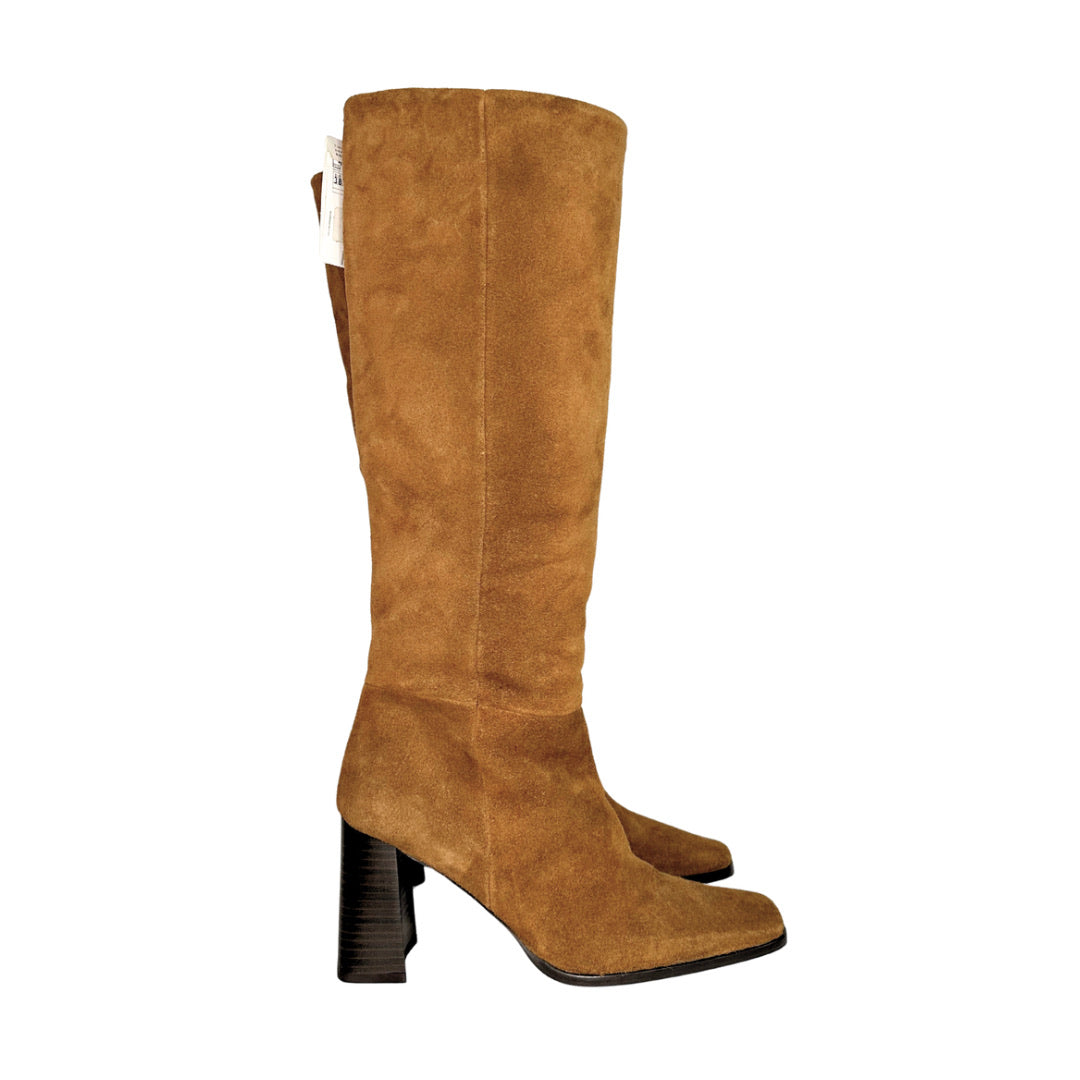 MNG Heel Suede Boots