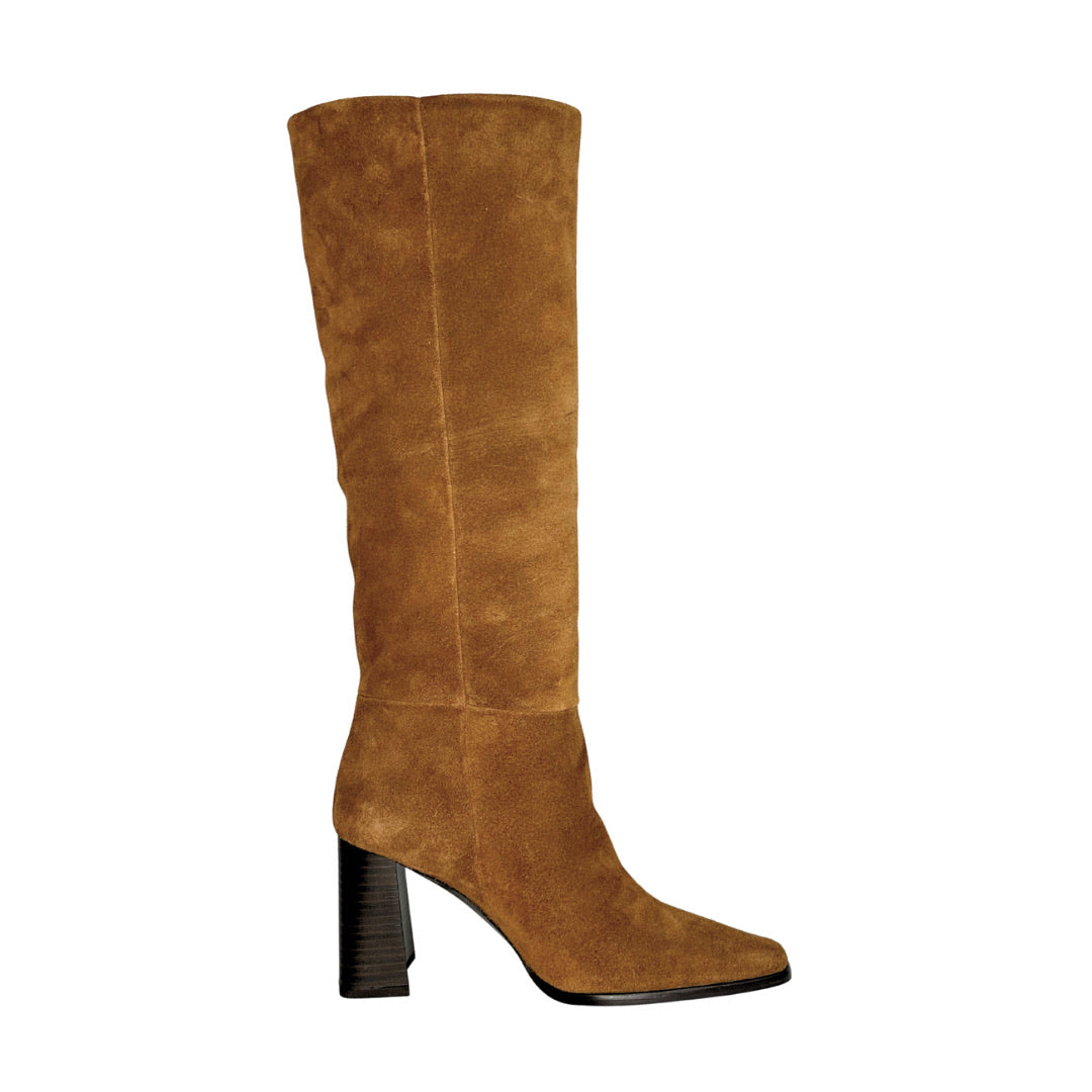 MNG Heel Suede Boots