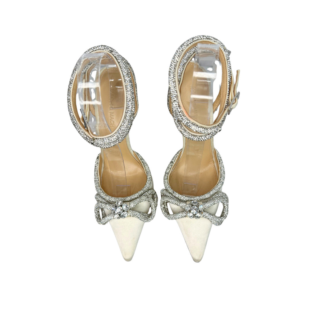 MACH & MACH Crystal Double Bow Pumps