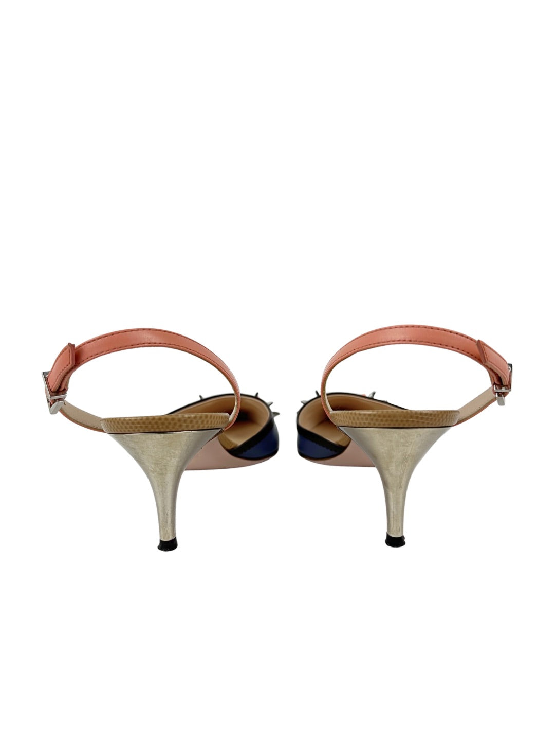 Fendi Monsters Eye Slingback Pumps