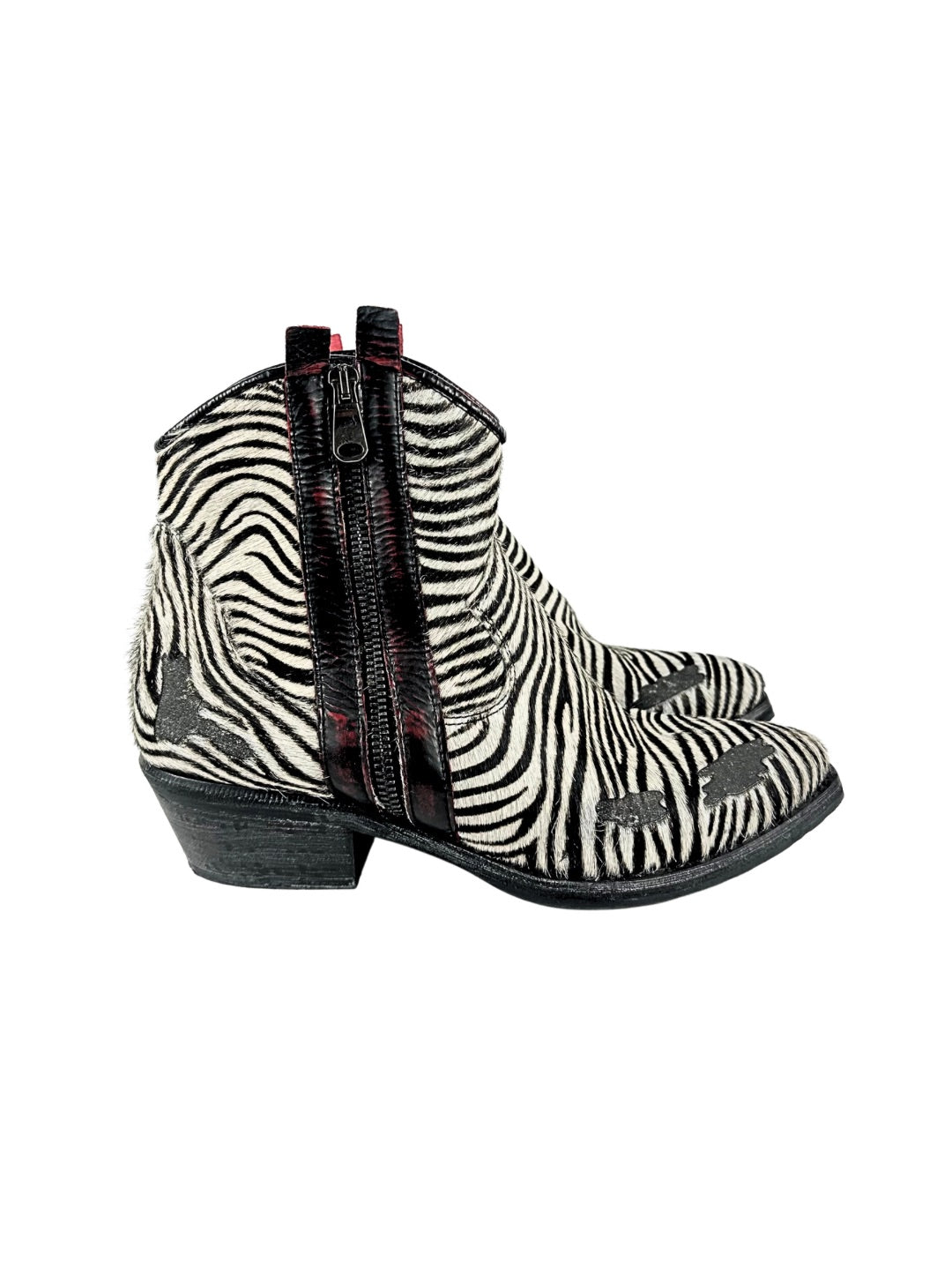 Metisse Zebra Ankle Boots