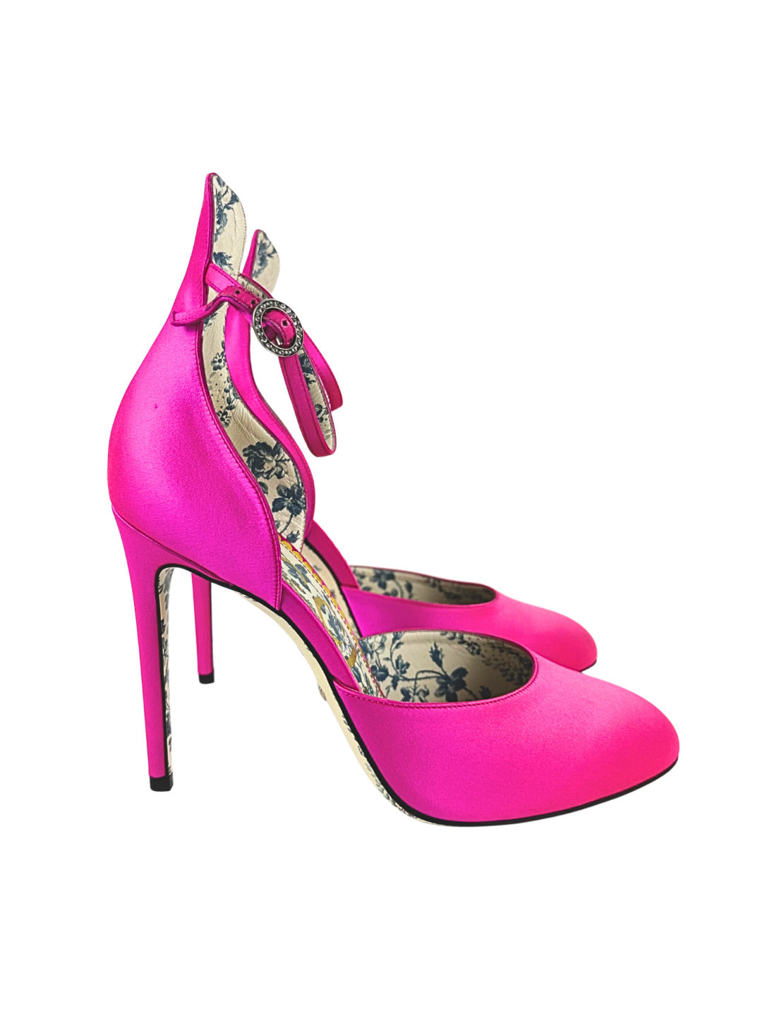 Gucci Daisy Ankle Strap Pumps