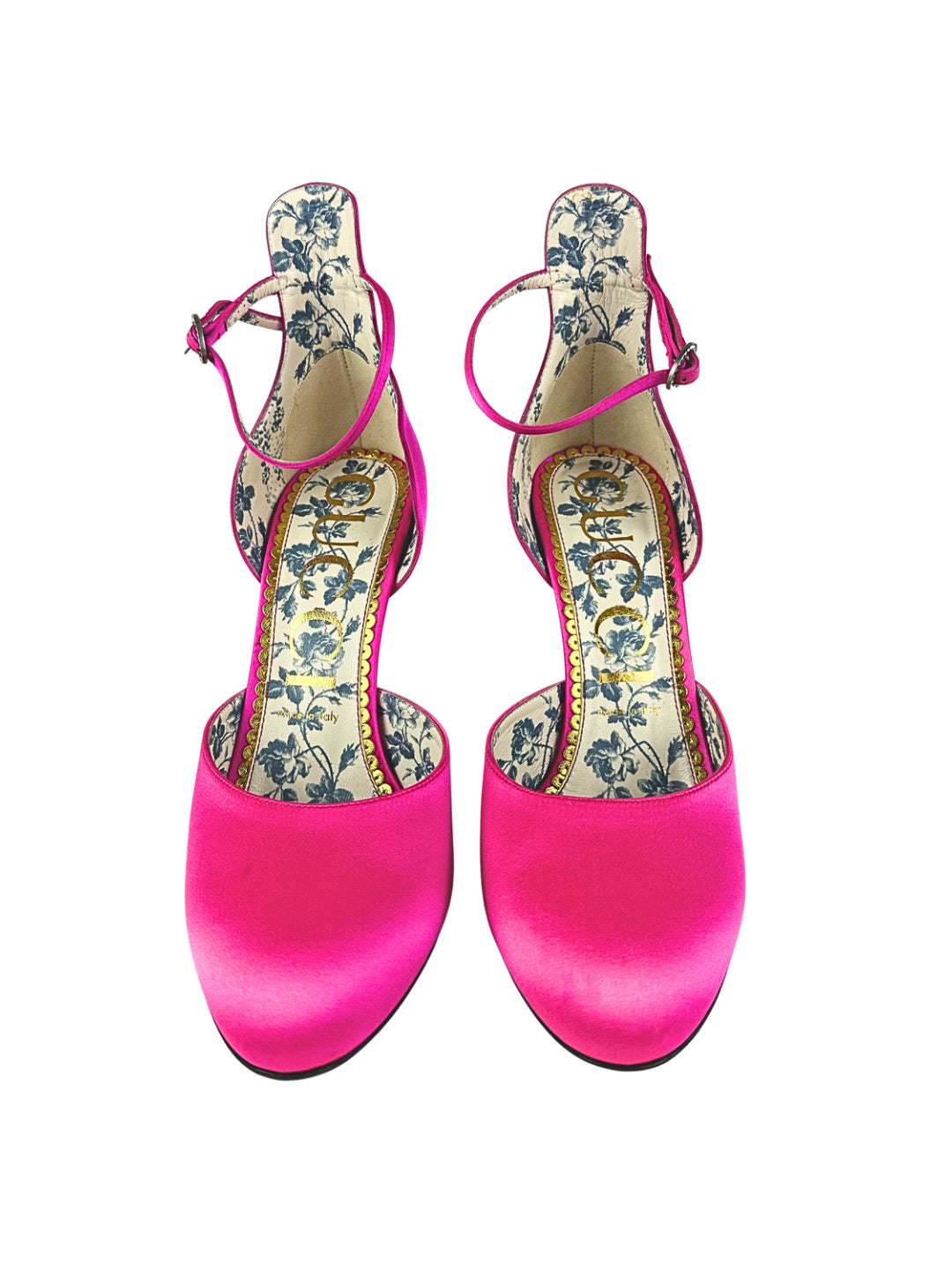 Gucci Daisy Ankle Strap Pumps