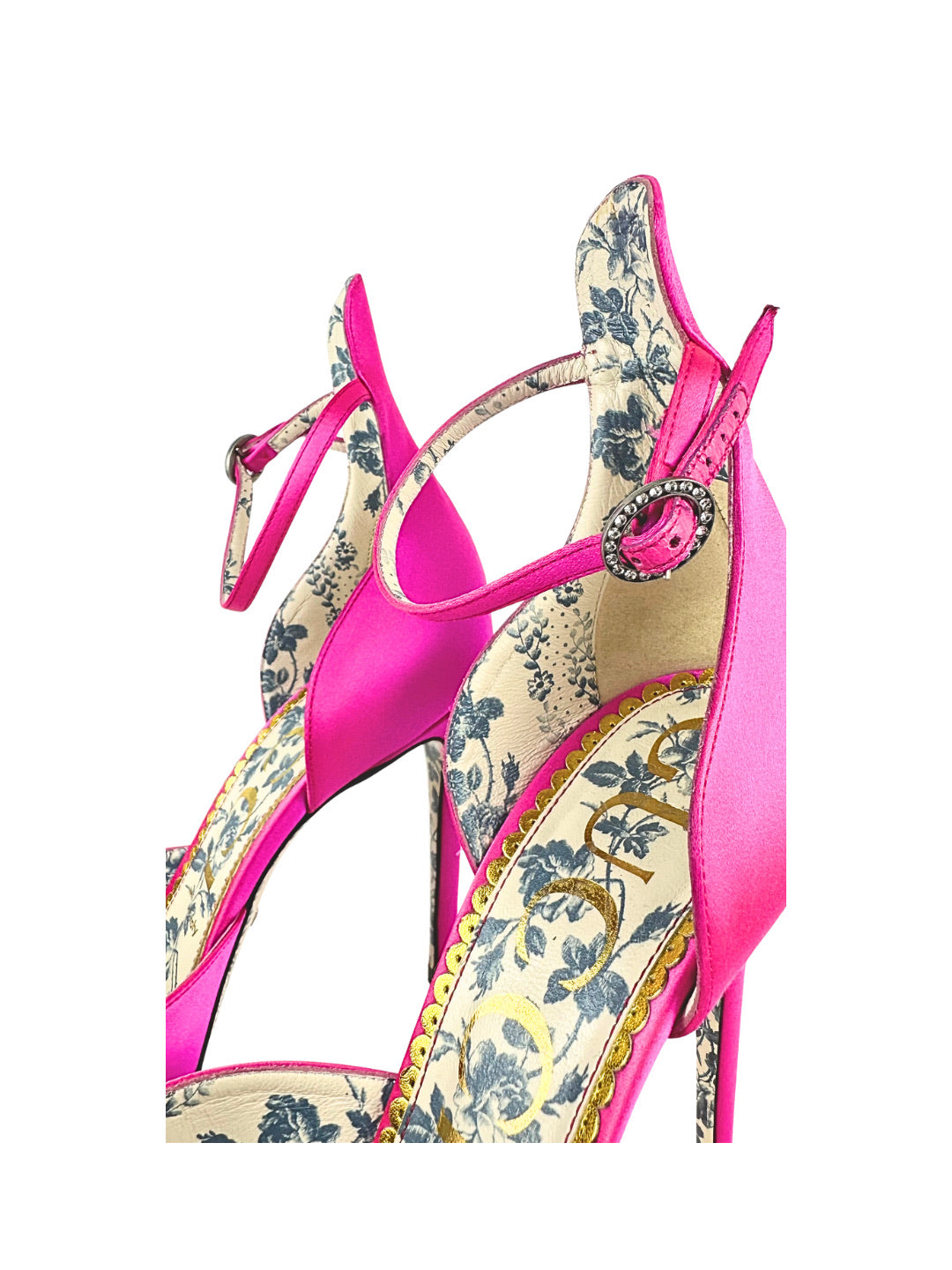 Gucci Daisy Ankle Strap Pumps