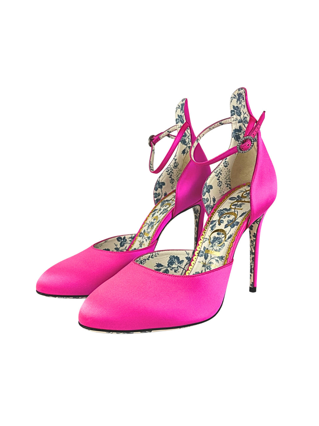 Gucci Daisy Ankle Strap Pumps