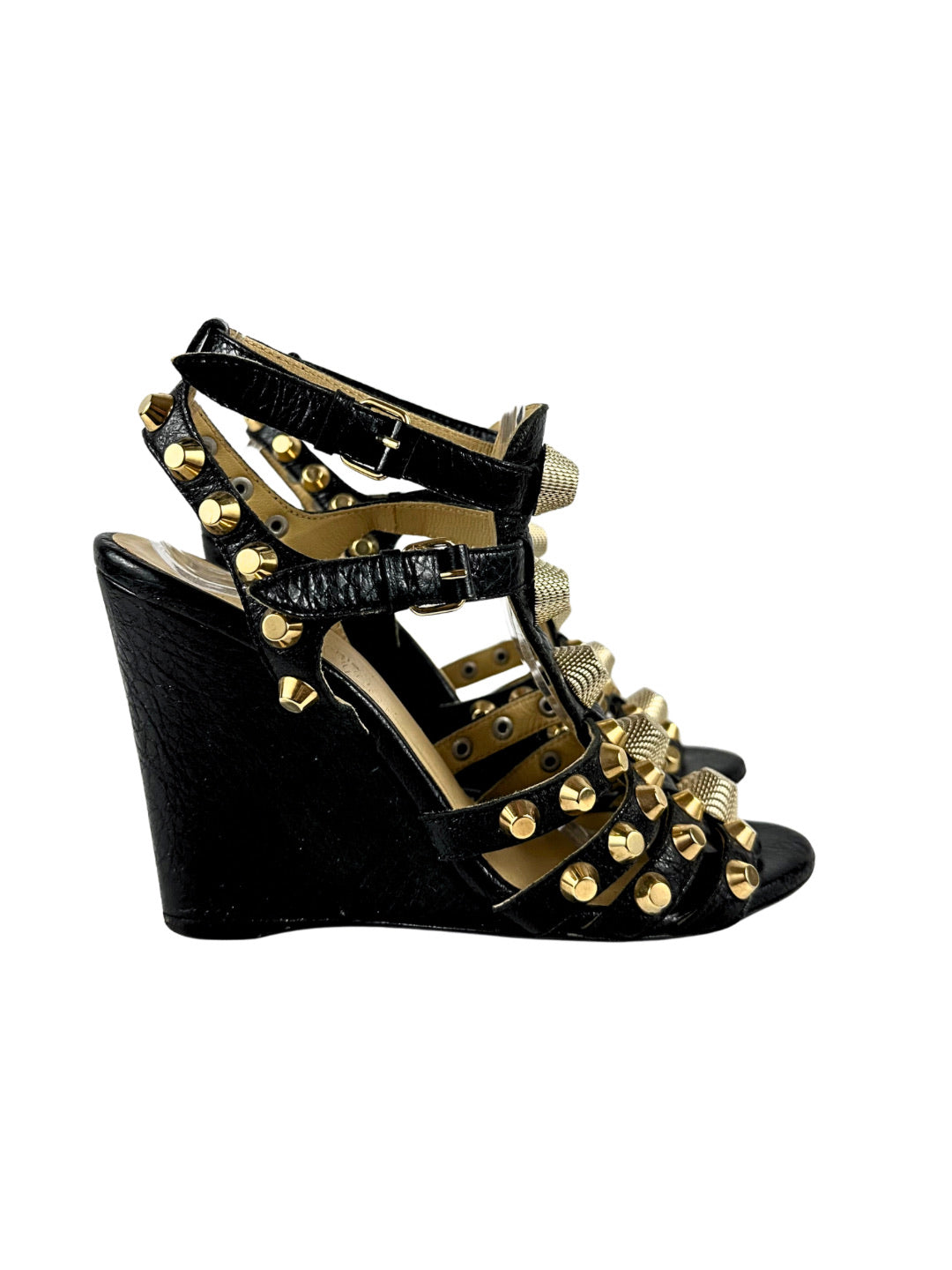 Balenciaga Arena Studded Gladiator Heels